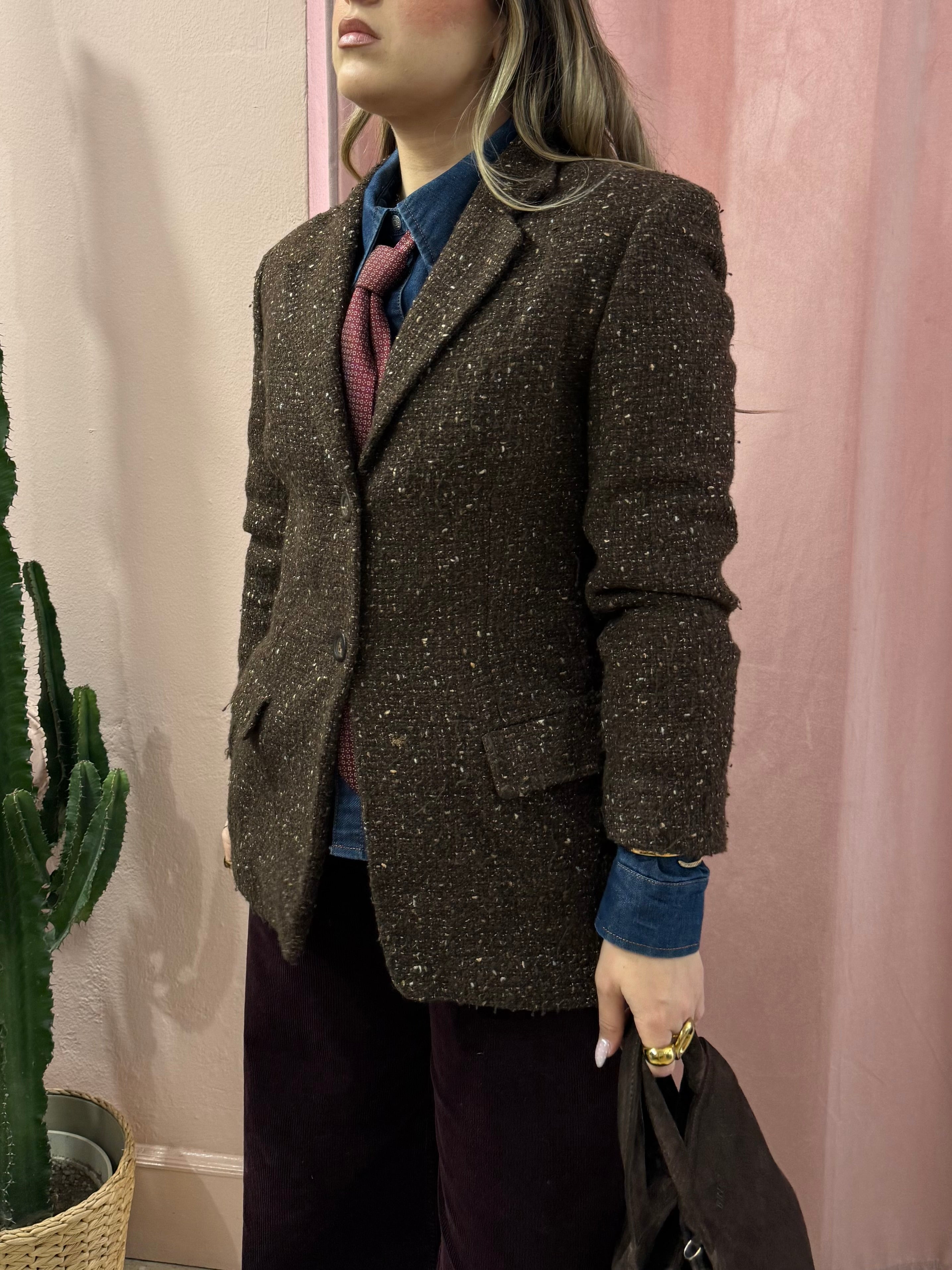 Blazer Marella mélange in lana