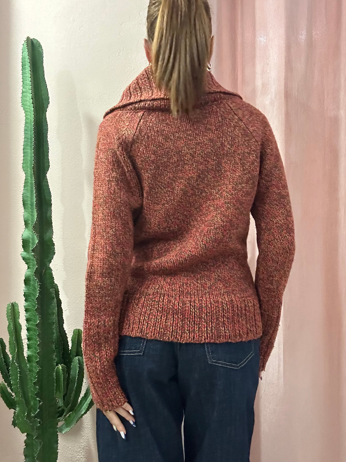 Maglione Max&co. mélange dettaglio tasche