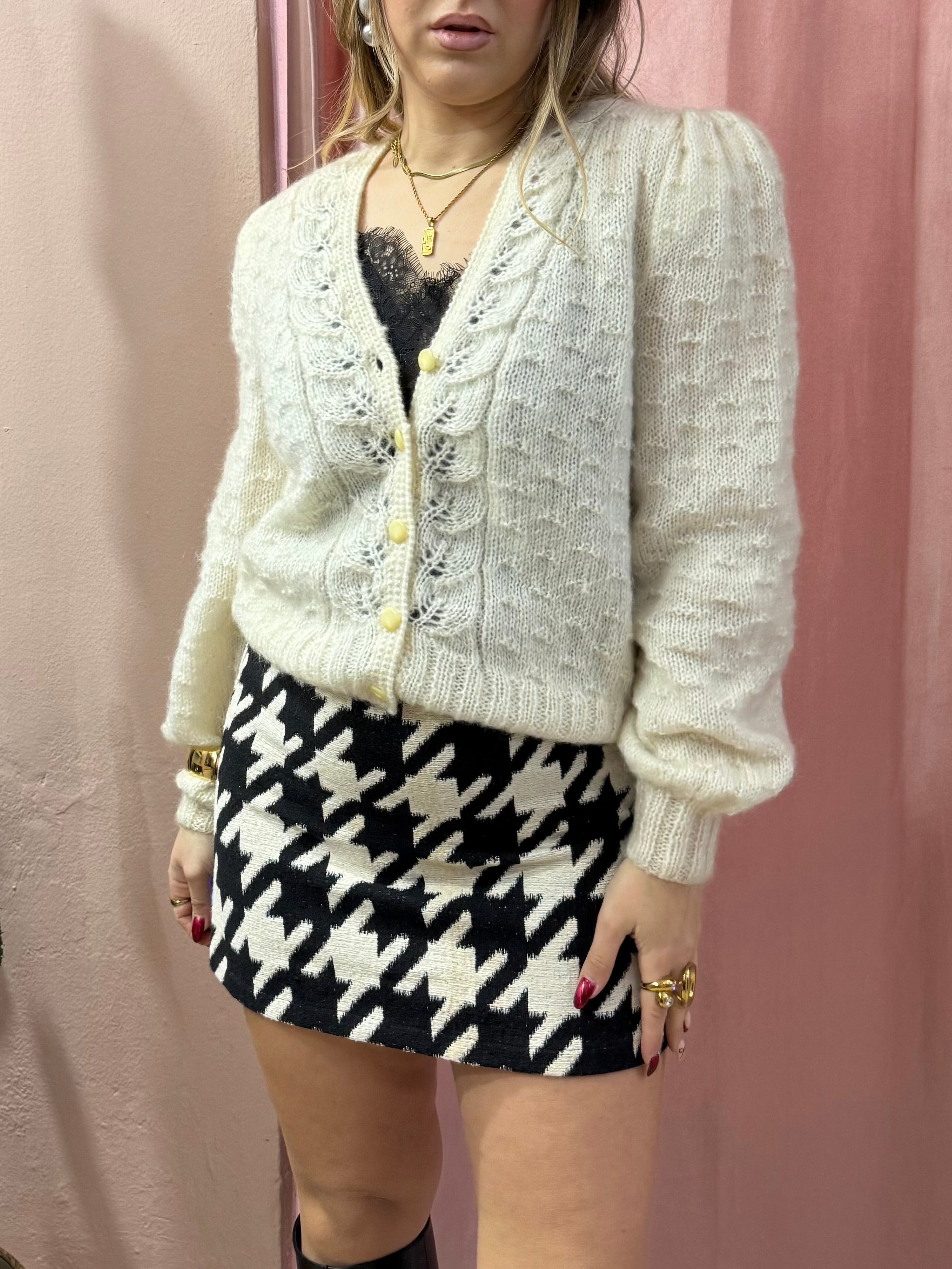 Minigonna pied de poule anni 2000