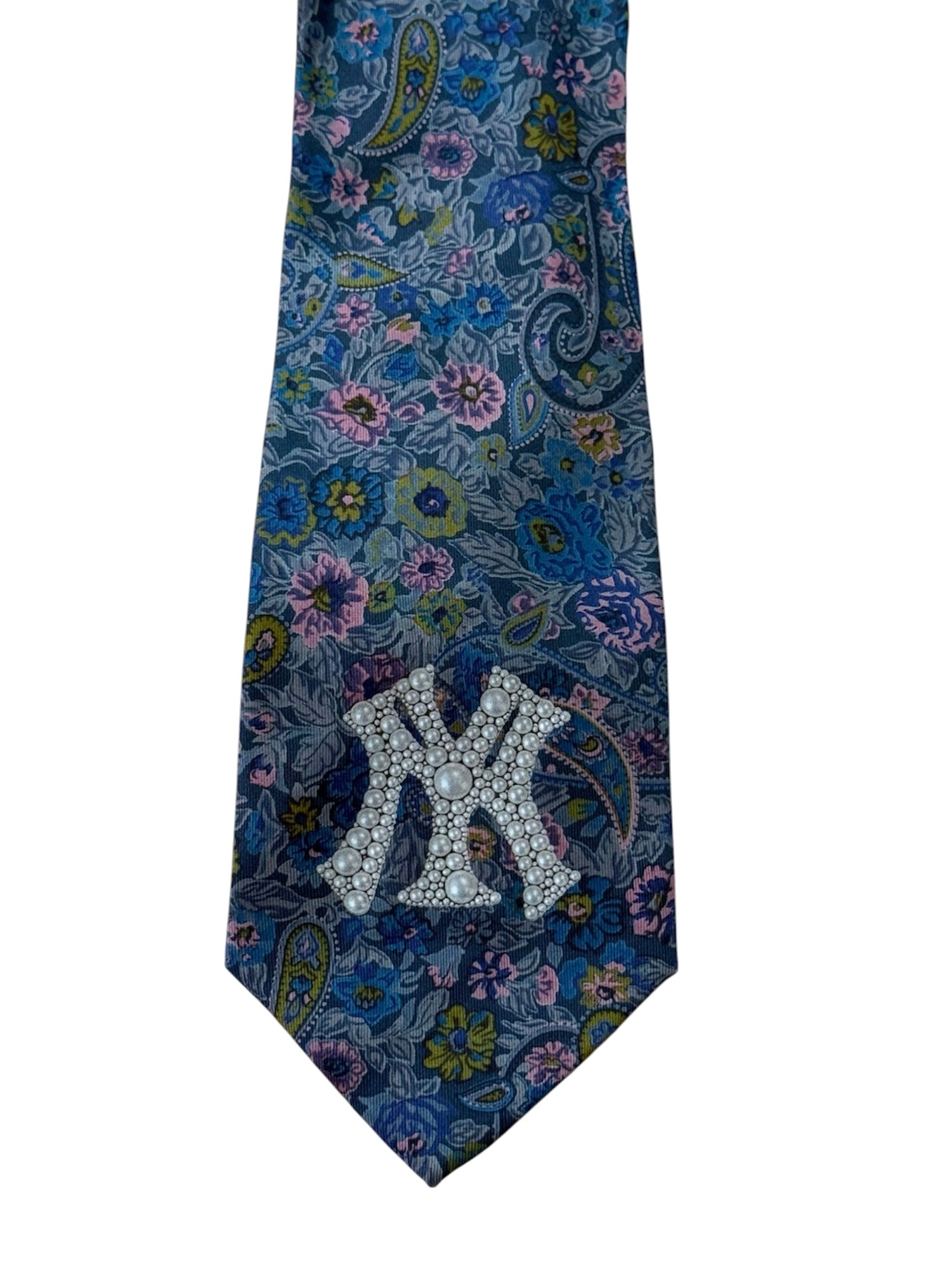 Cravatta New Yankees logo perle 3d