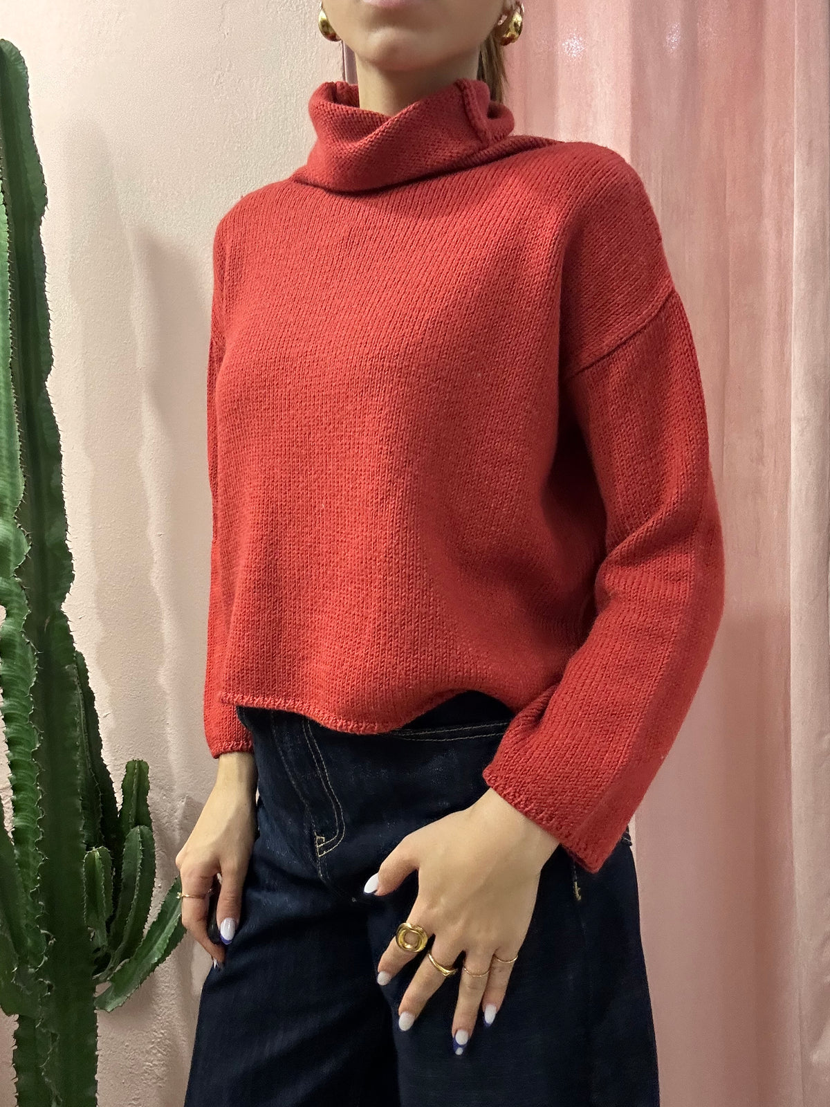 Maglione Max&co. rosso mattone