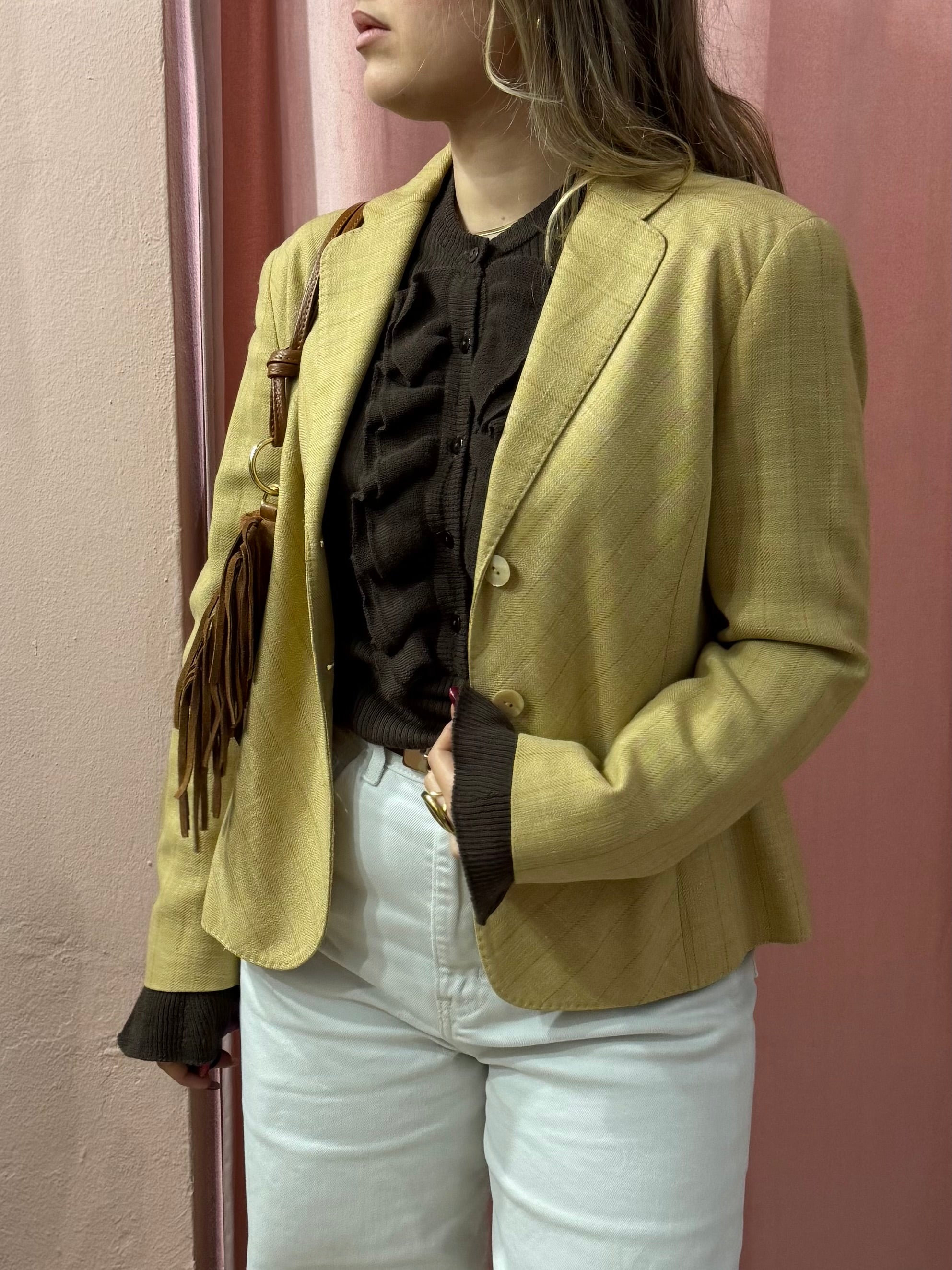 Blazer Genny lana e lino