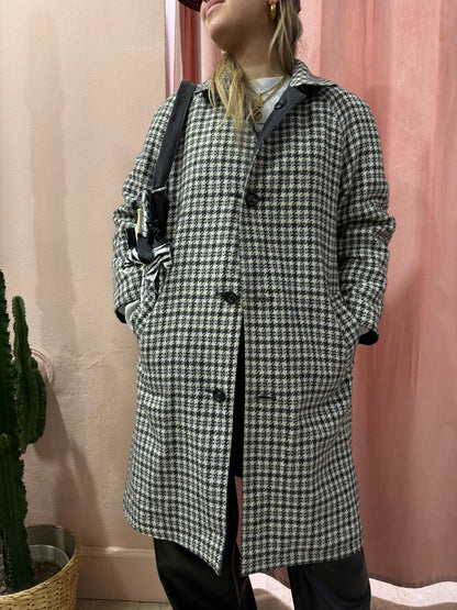 Trench reversibile a quadretti