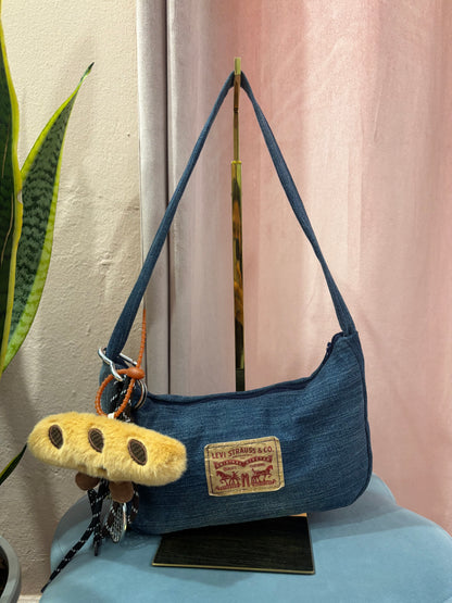 Borsa Levis upcycling denim scuro