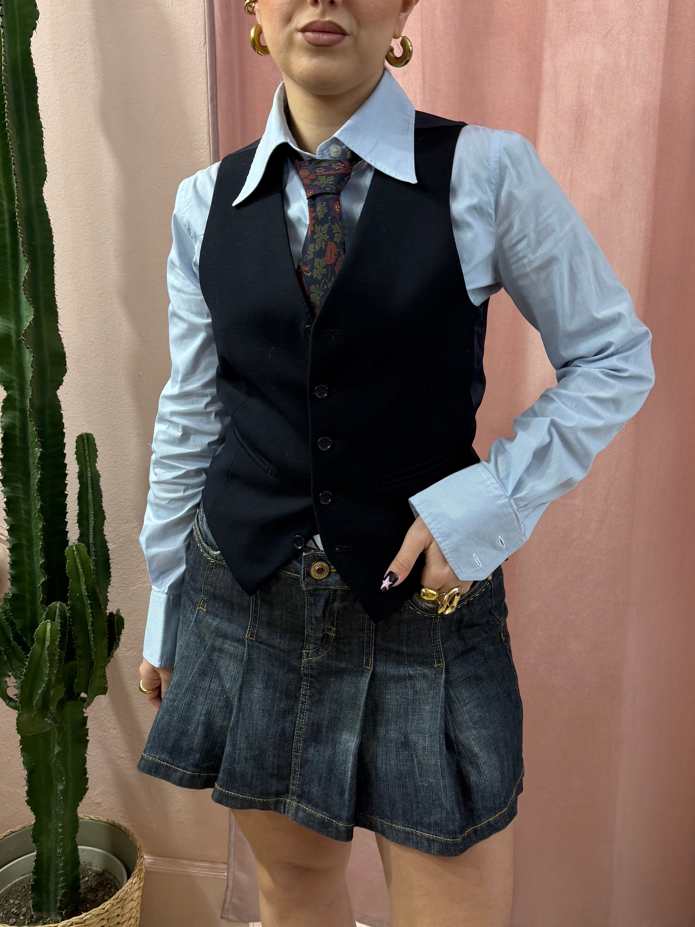 Gilet sartoriale blu notte