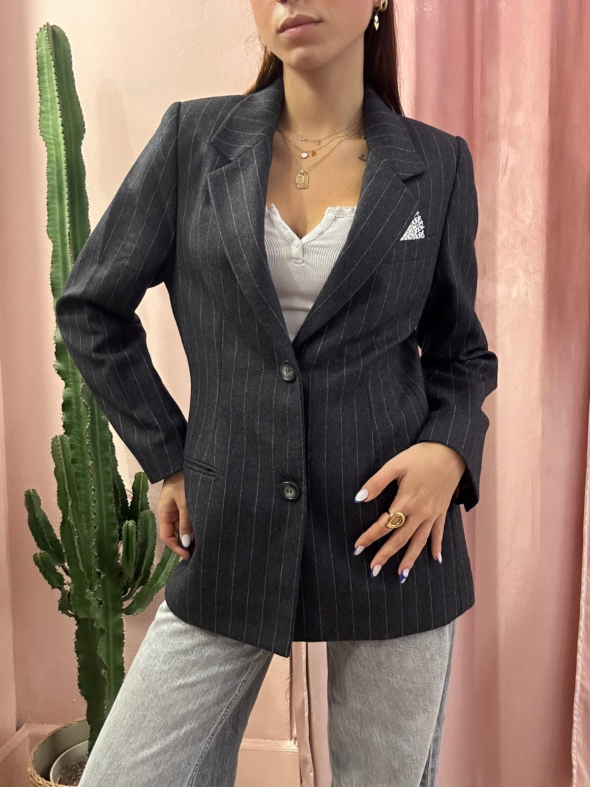 Blazer gessato Fiorentina