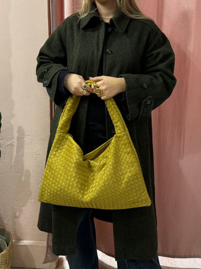 Borsa Bottega verde acido