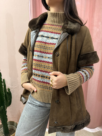 Montone Shearling cioccolato