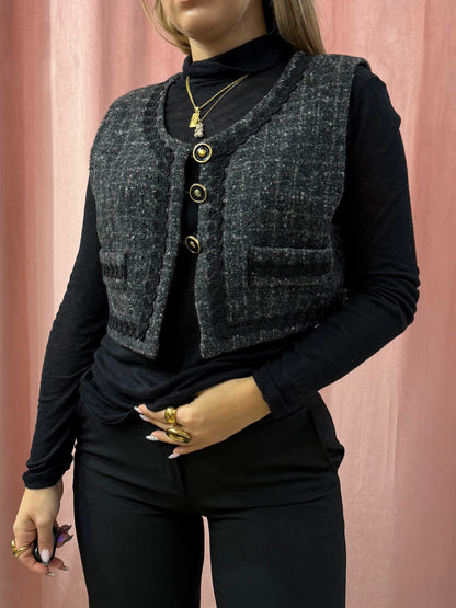 Gilet in tweed