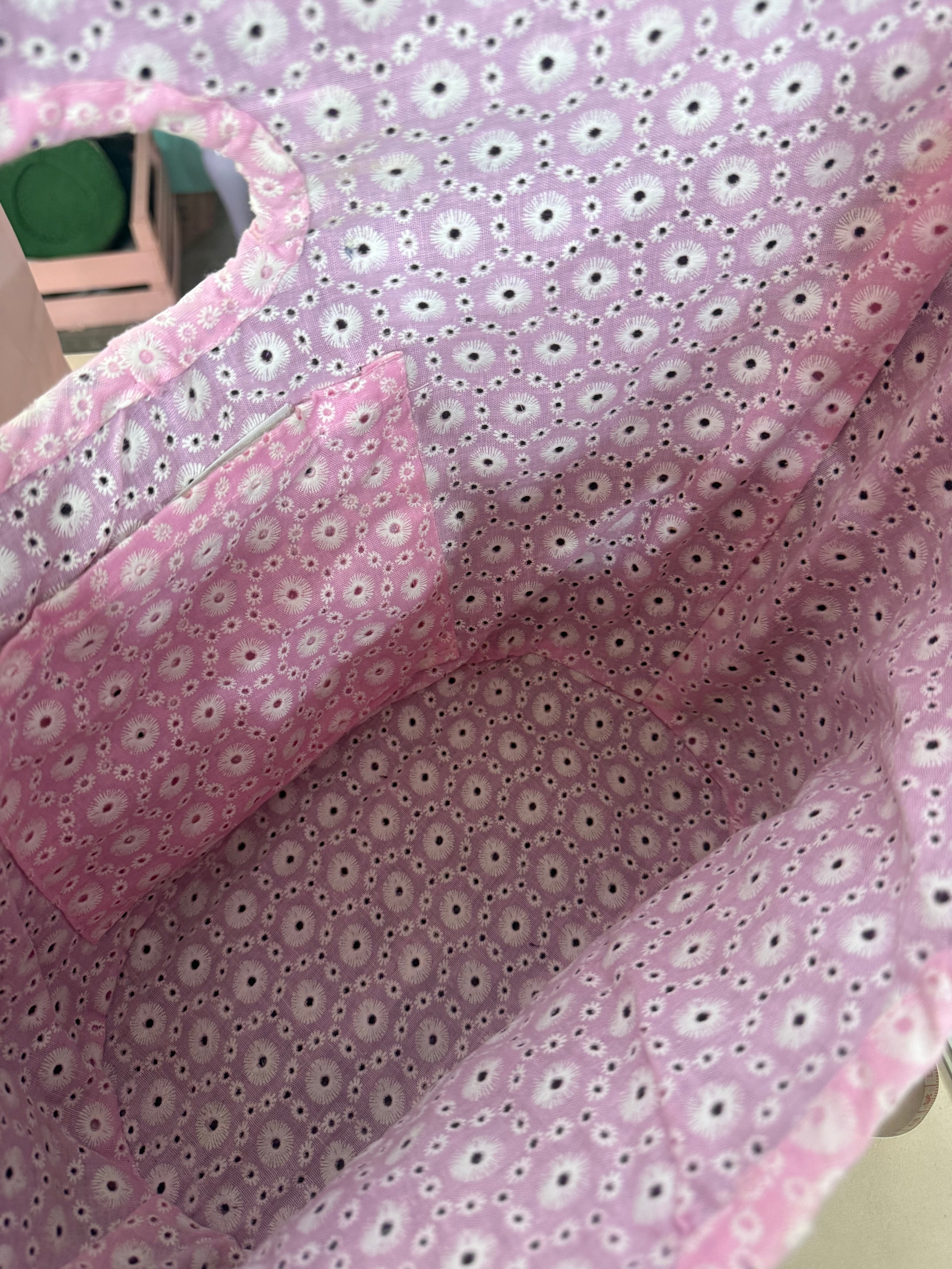 Borsa in paglia Viola