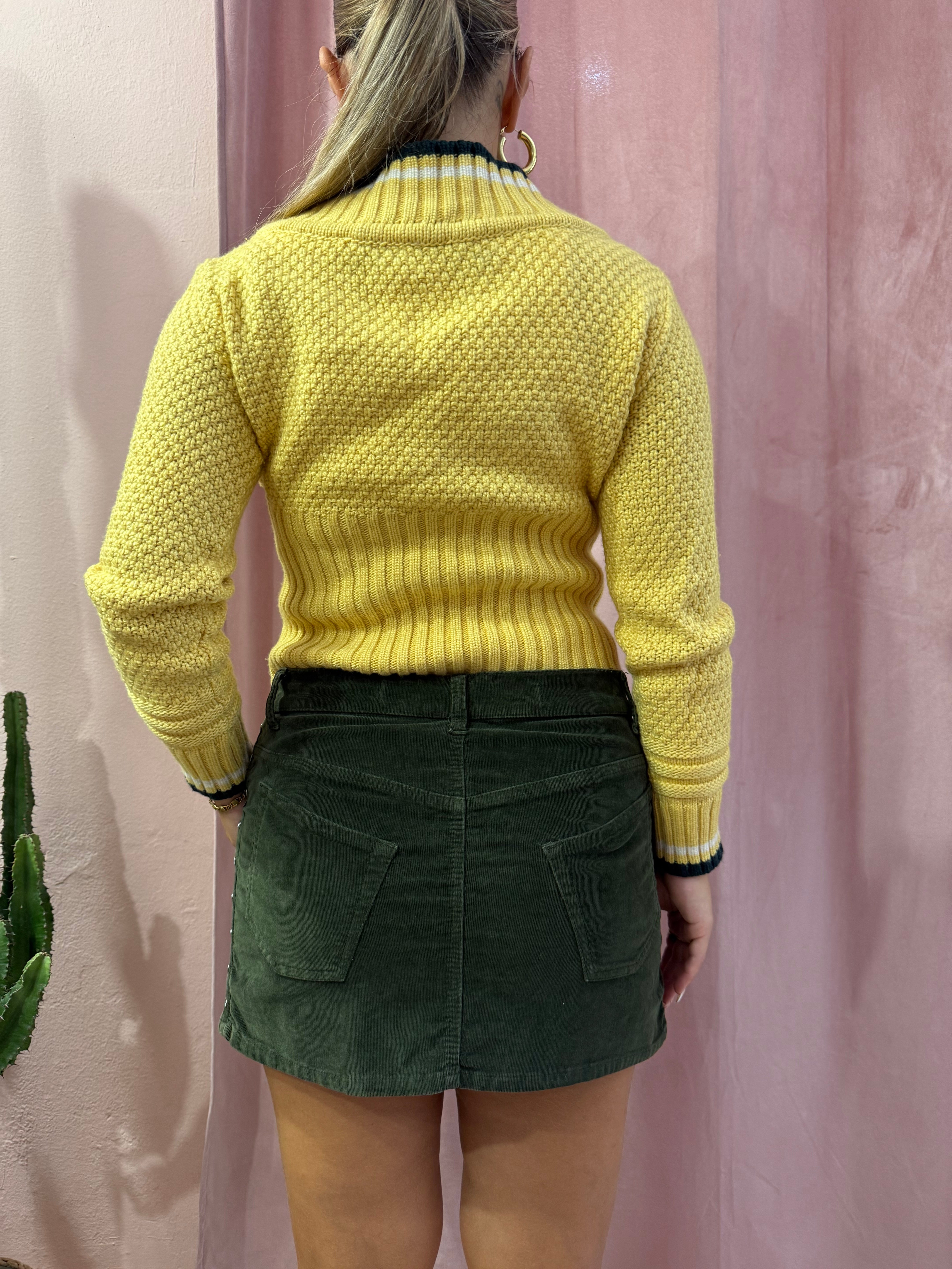 Minigonna verde 00s