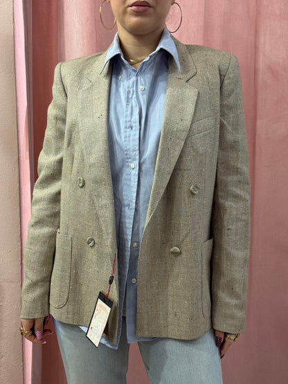 Blazer sartoriale new old stock lana misto seta