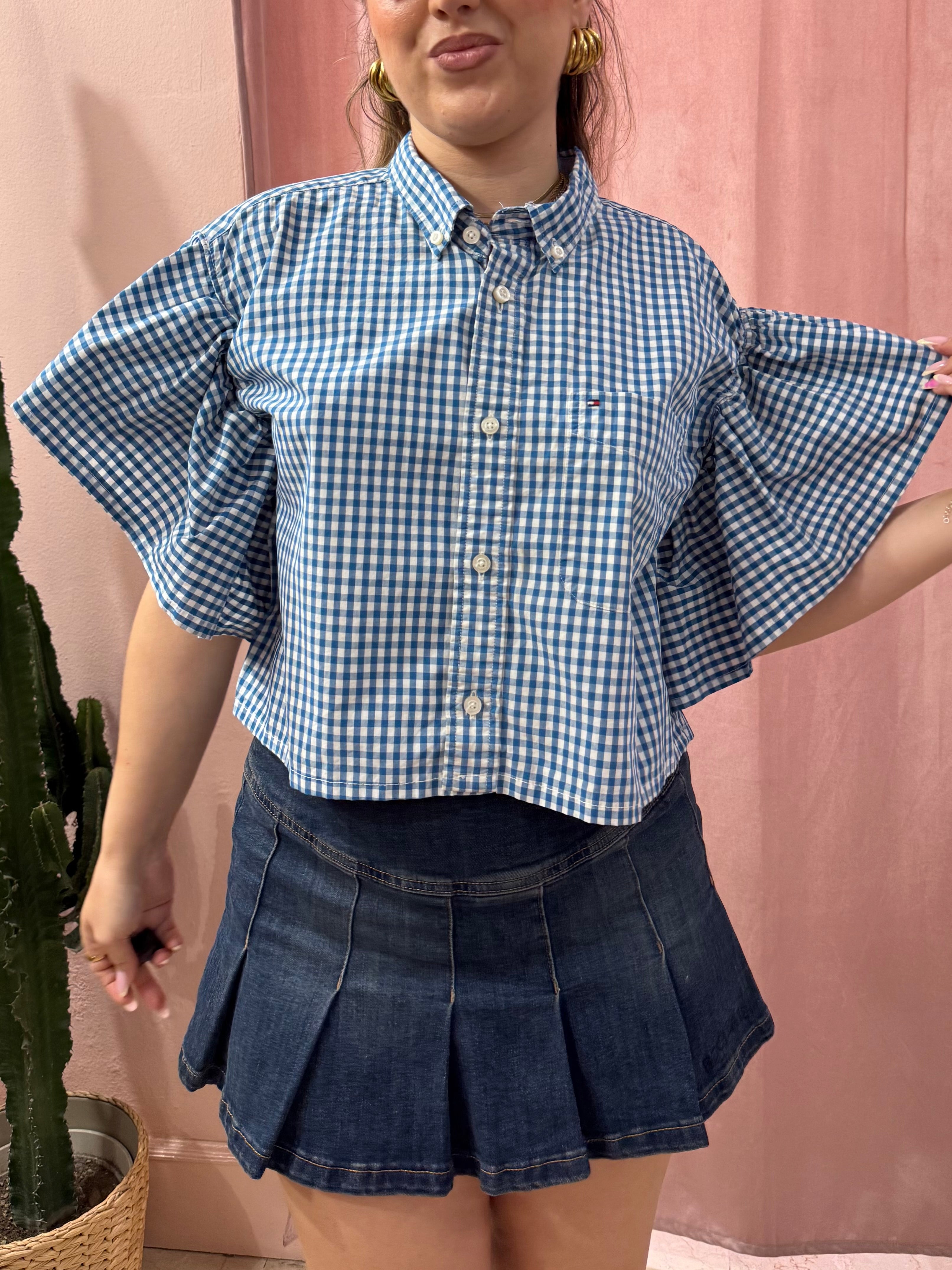 Camicia Tommy hilfiger upcycling vichy