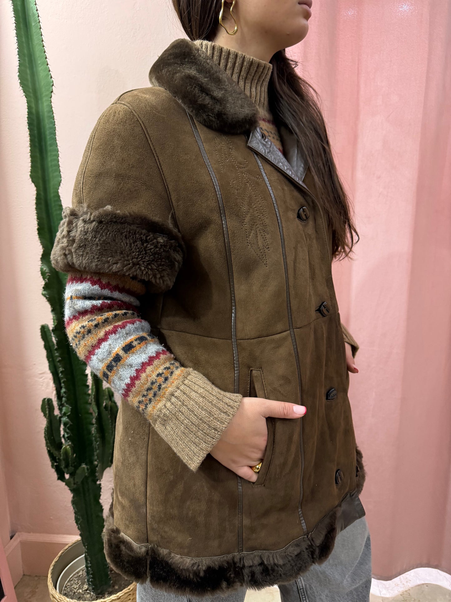 Montone Shearling cioccolato