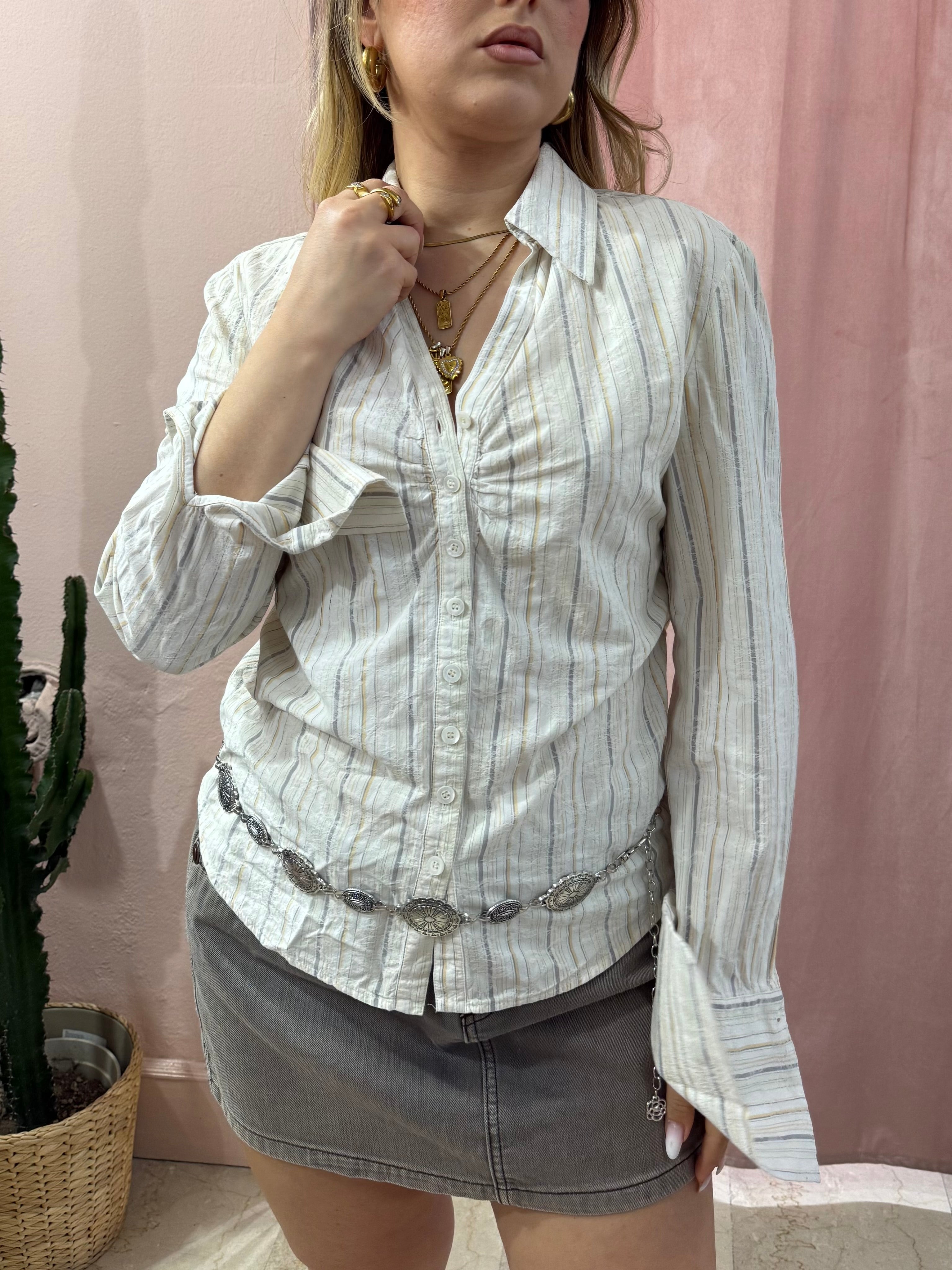 Camicia Marella a righe pastello