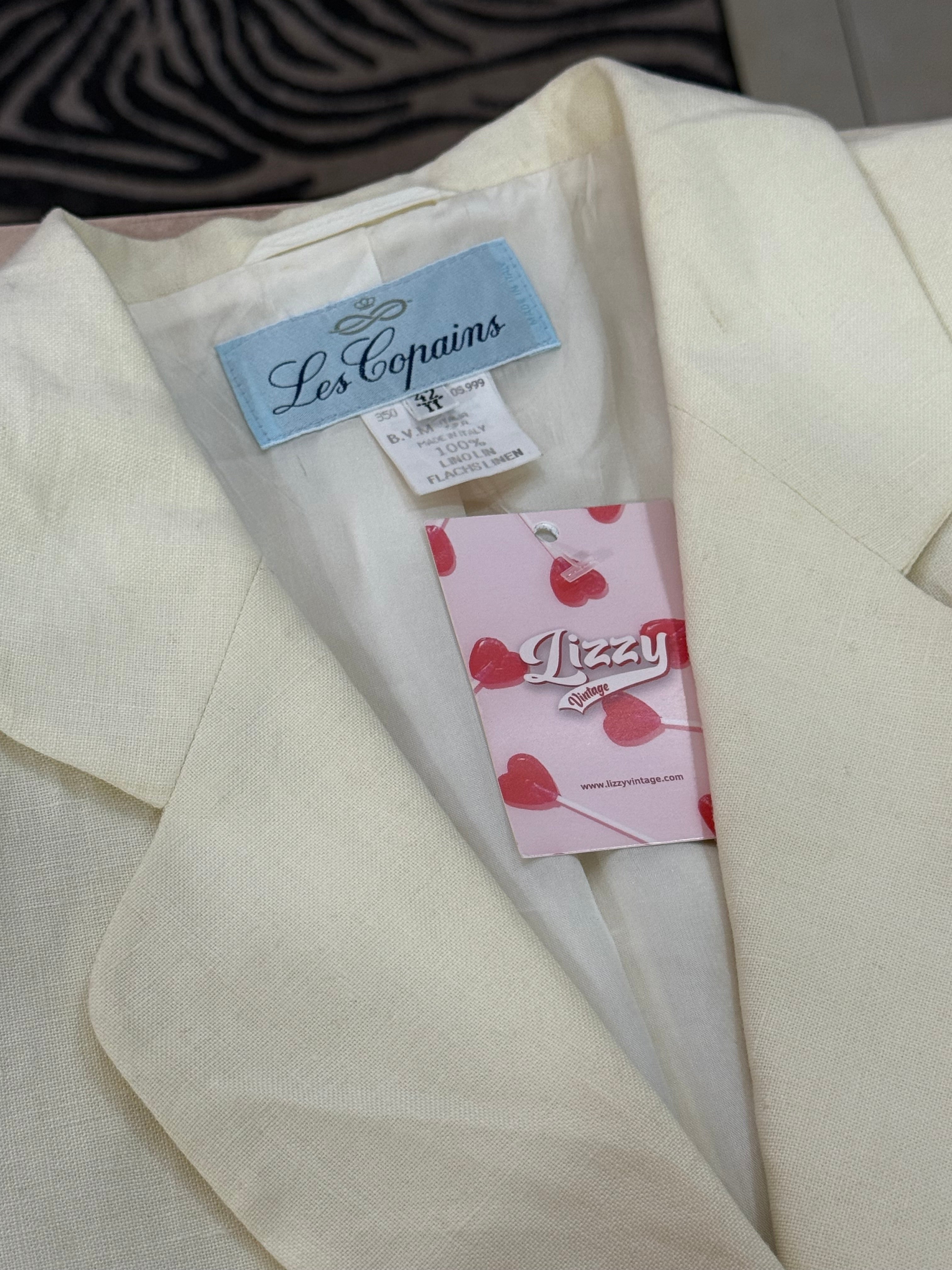 Blazer Les Copains mezza manica in puro lino
