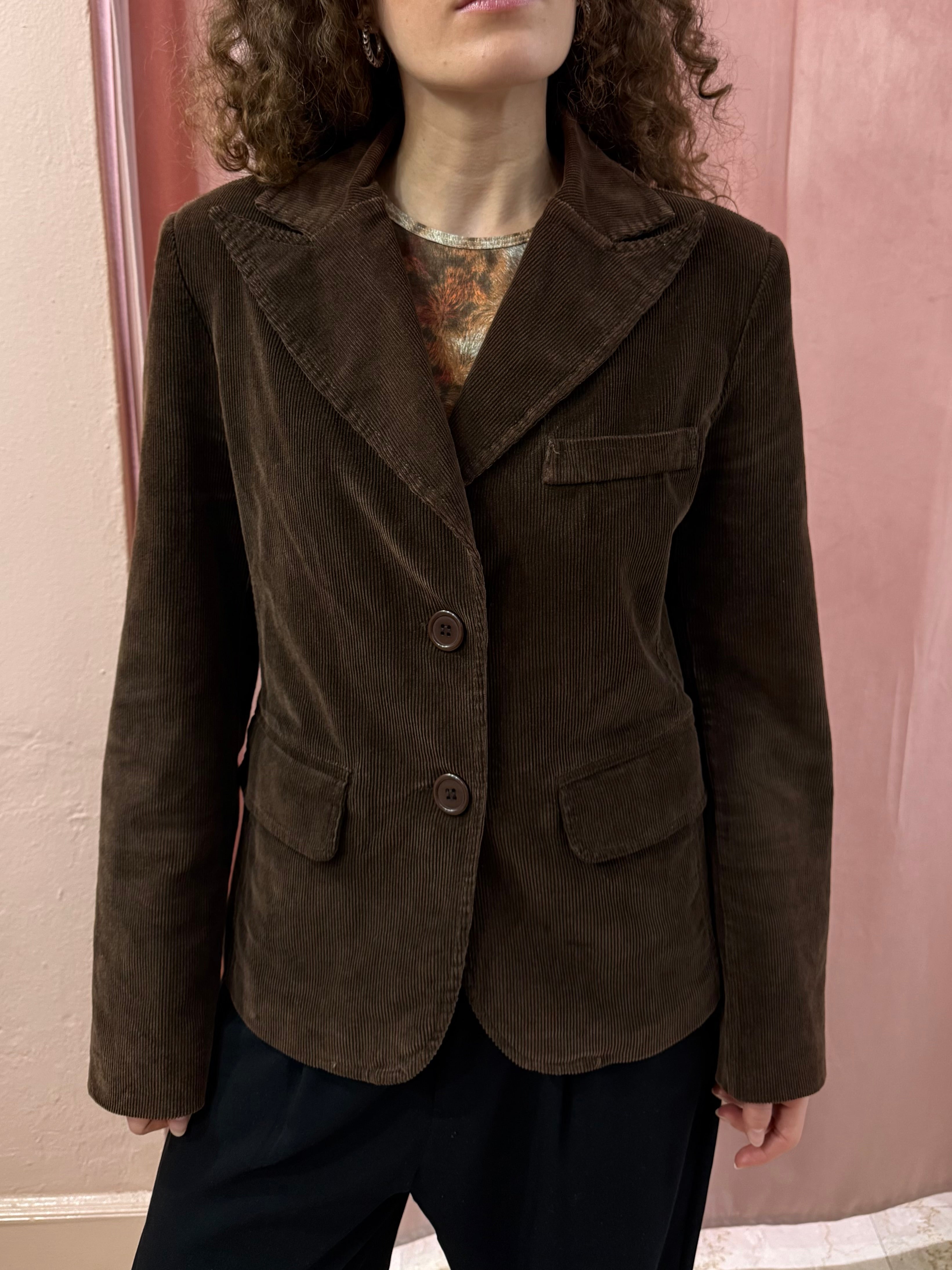 Blazer Phard a costine marrone