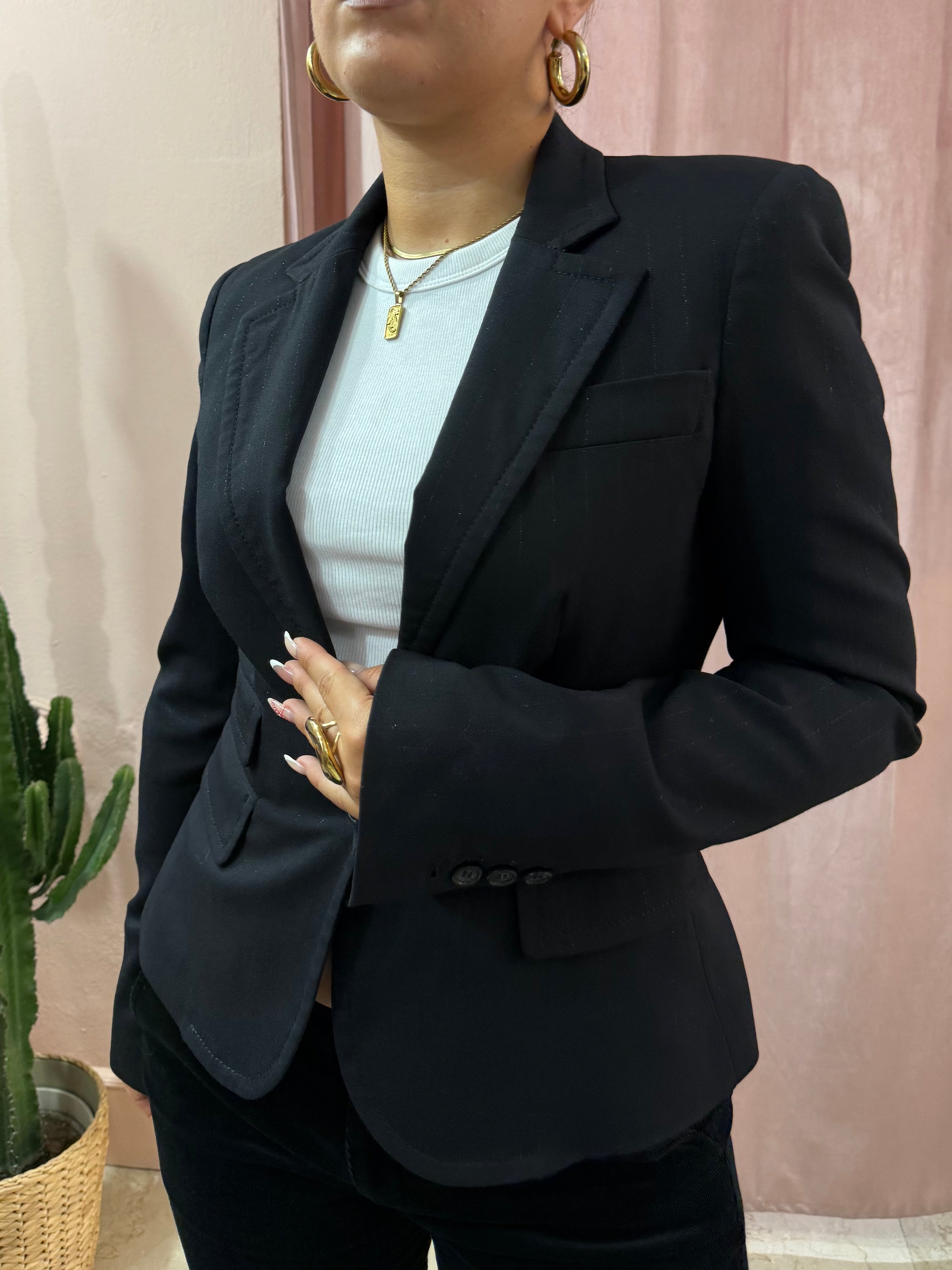 Blazer Iceberg 00s nero gessato
