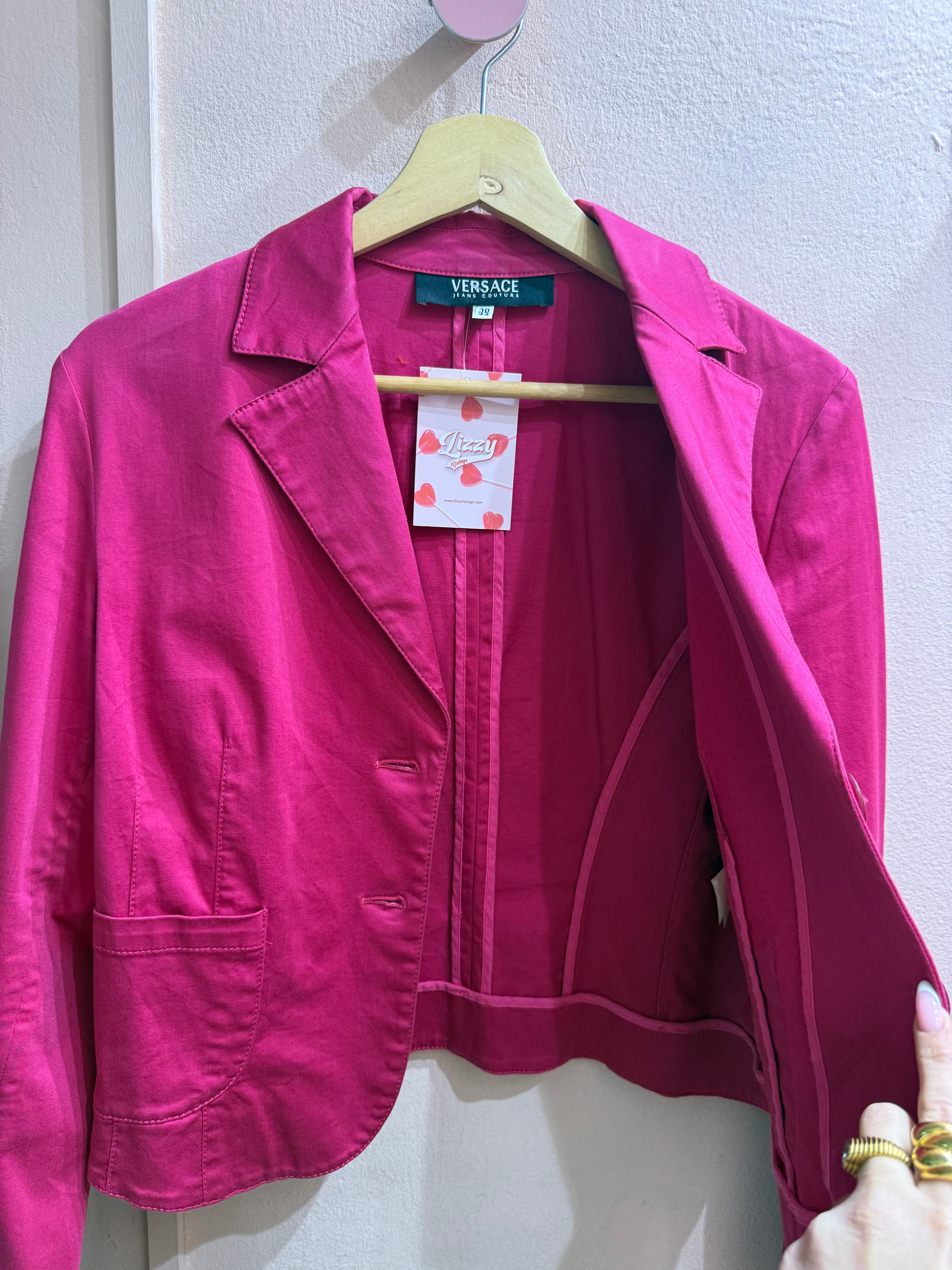 Blazer Versace jeans Couture fucsia