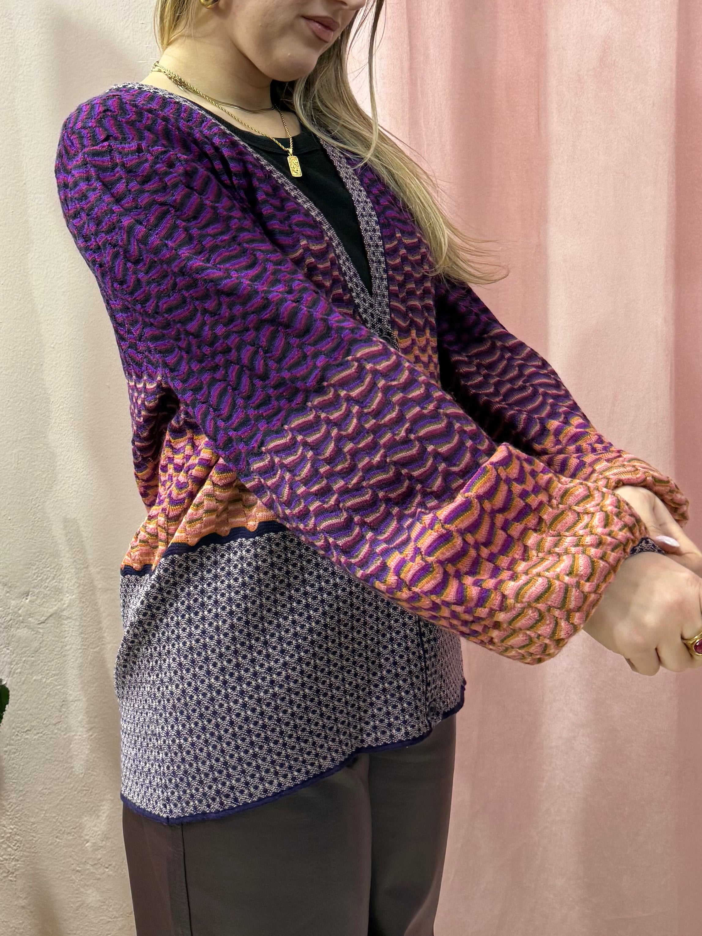 Cardigan Missoni lana e mohair