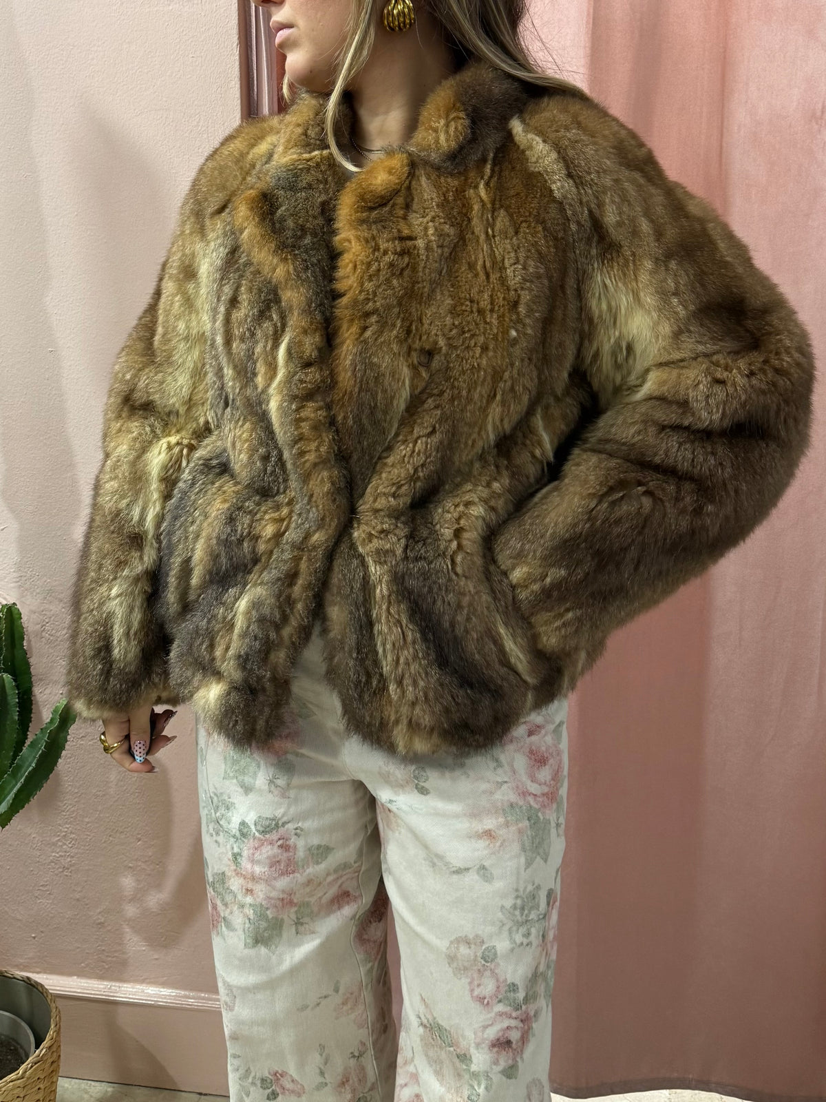 Pelliccia vintage crop