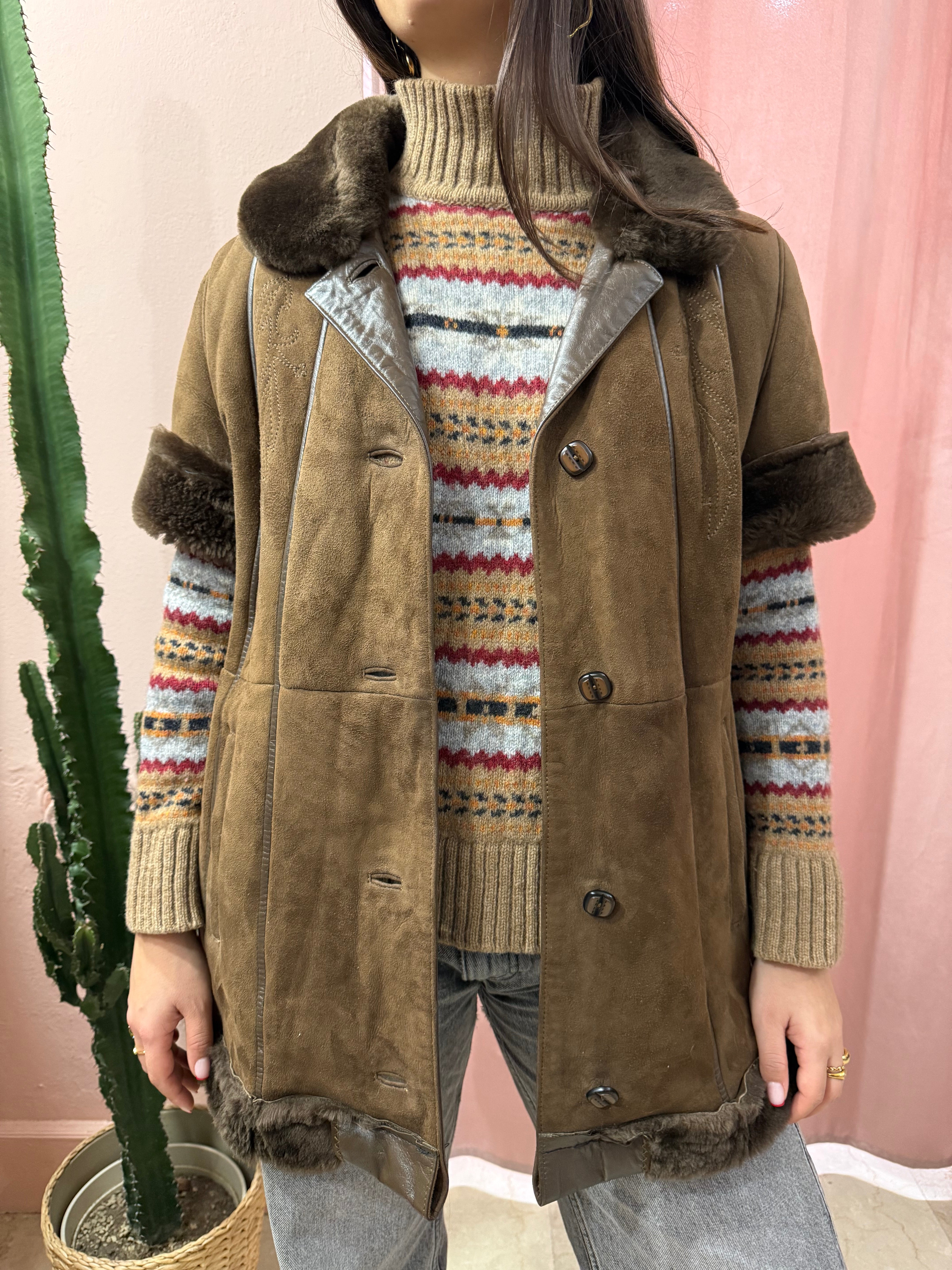 Montone Shearling cioccolato
