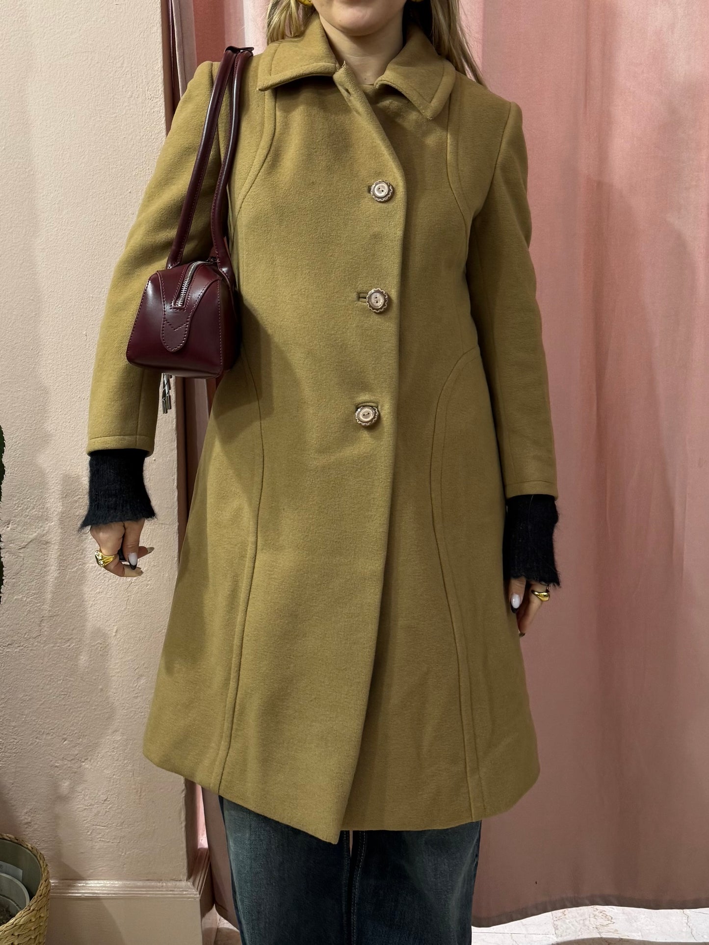 Cappotto cammello in lana