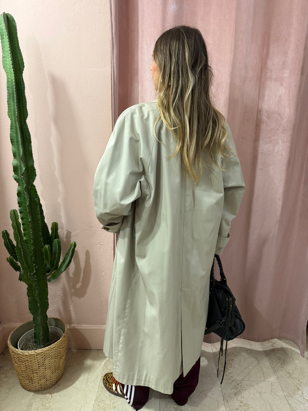 Trench vintage grigio