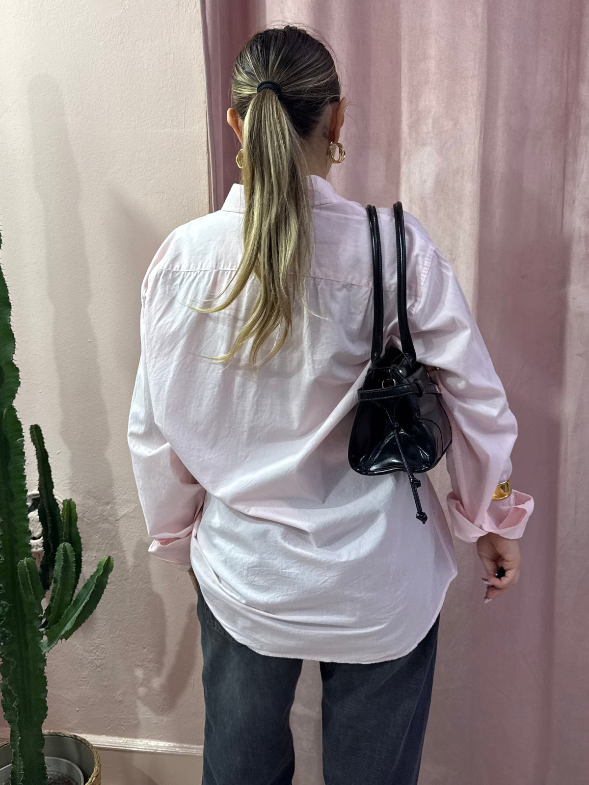Camicia Fendi vintage rosa pastello