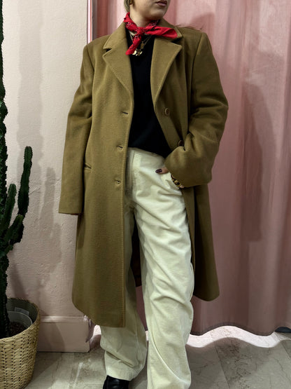 Cappotto cammello in pura lana