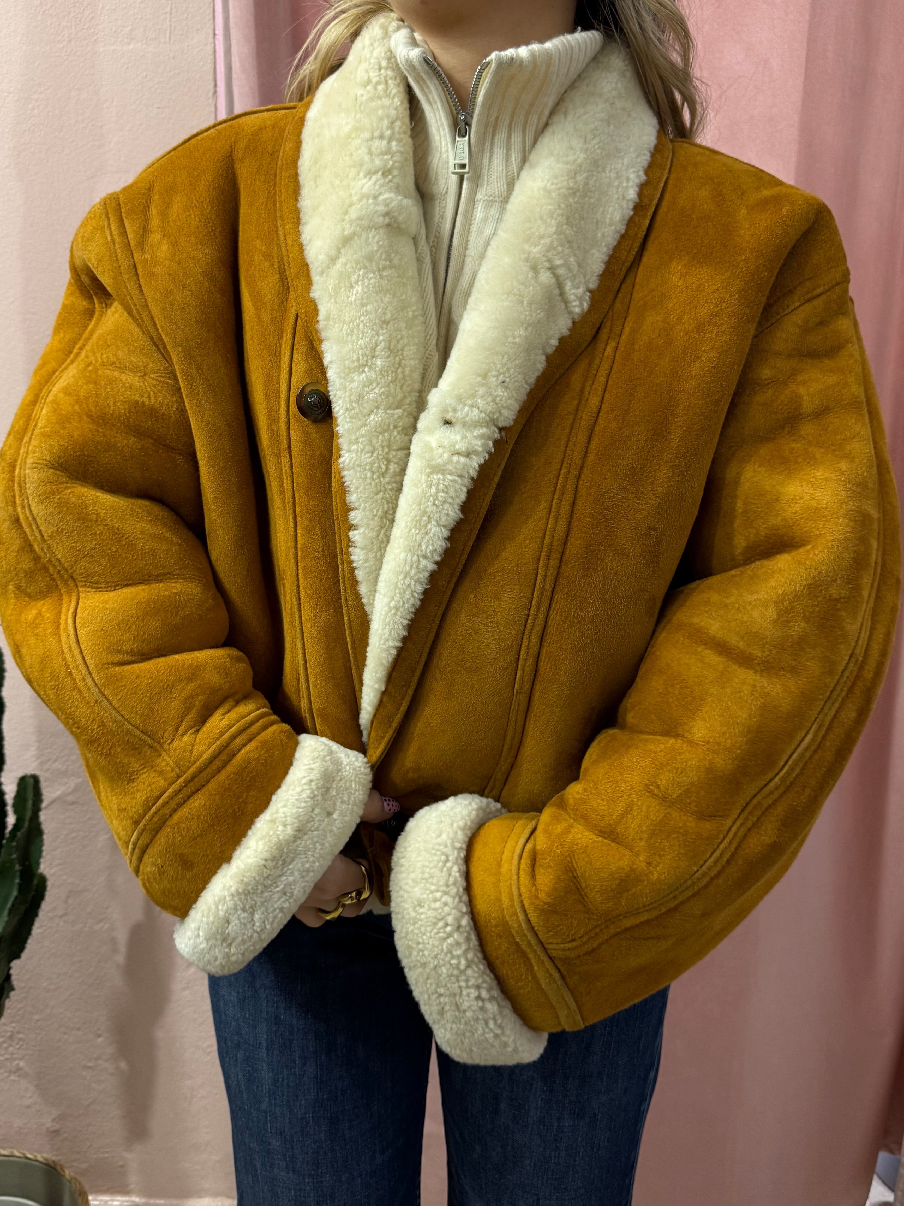 Montone crop cammello