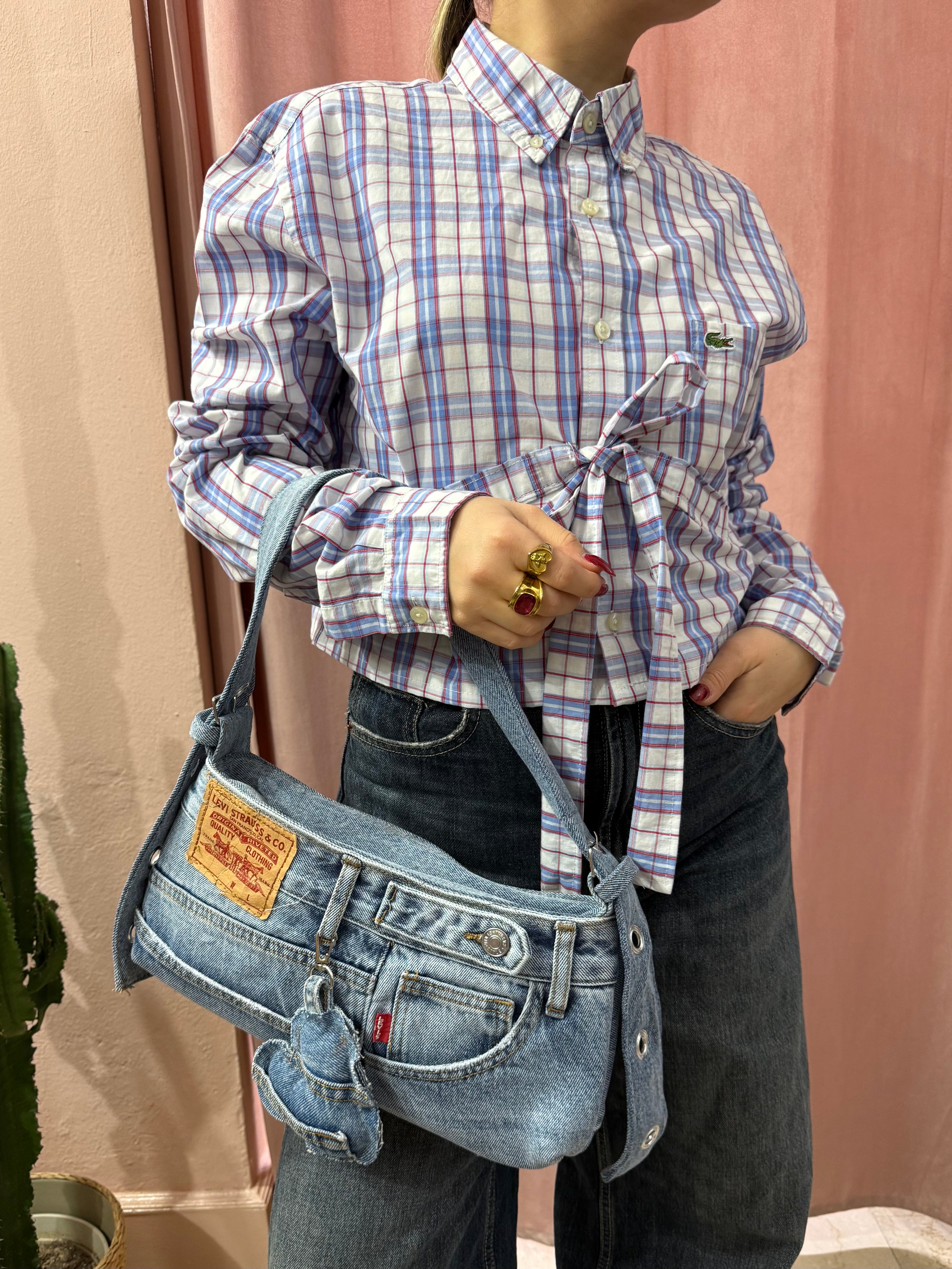 Borsa baguette Levis upcycling