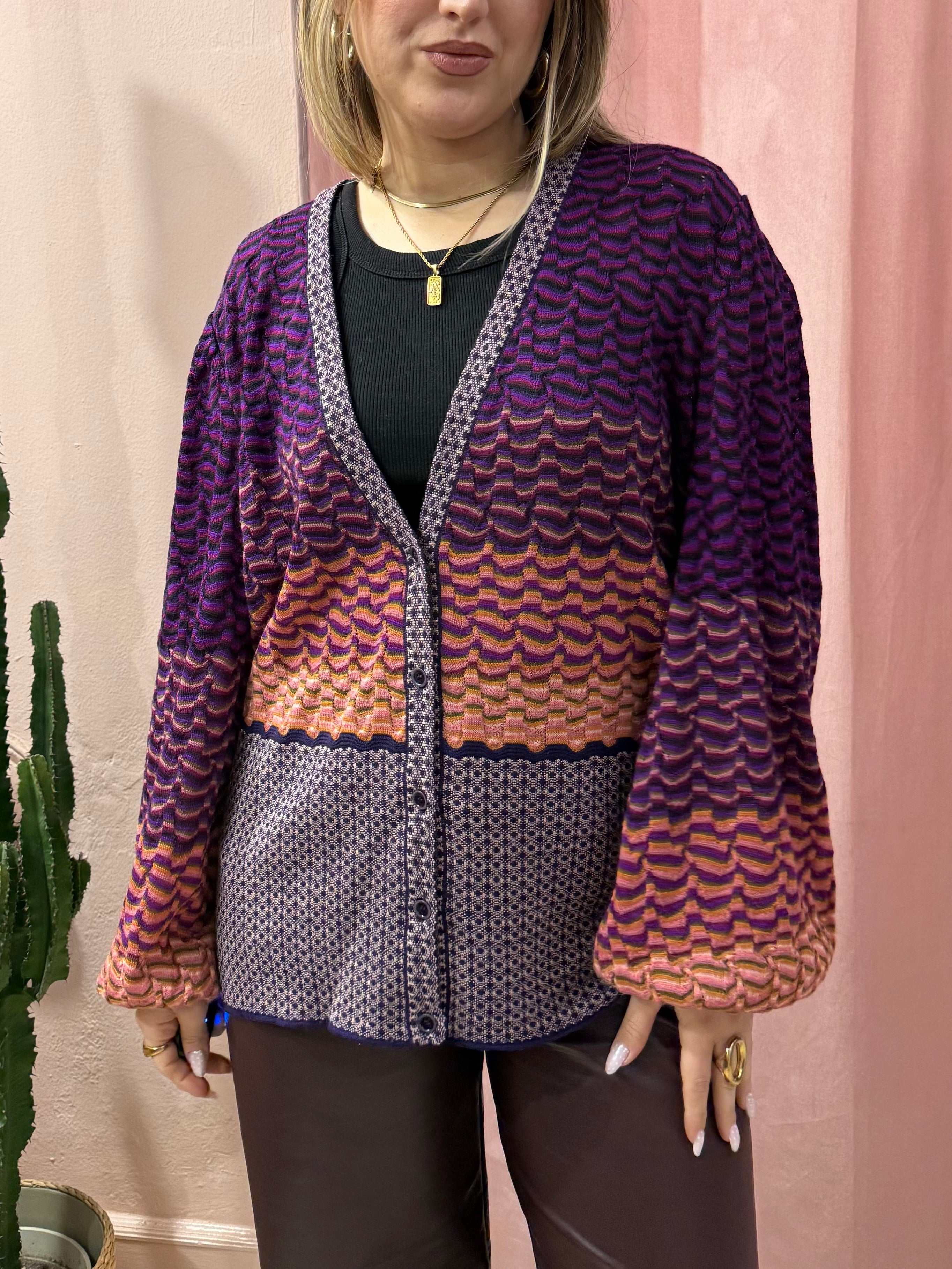 Cardigan Missoni lana e mohair
