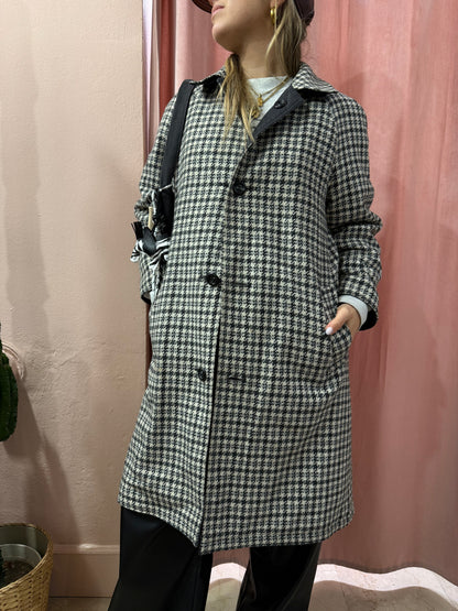 Trench reversibile a quadretti