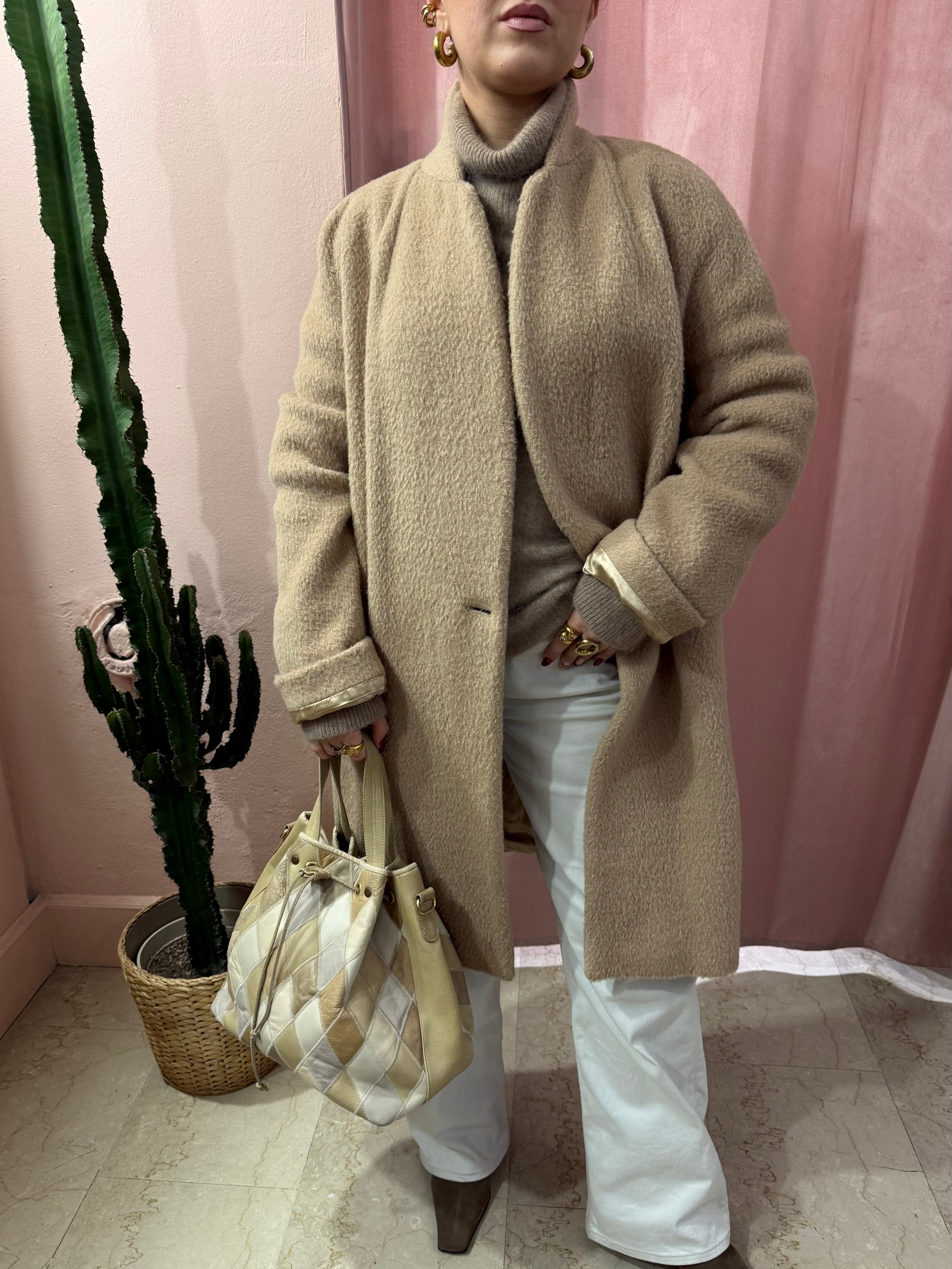 Cappotto Les Copains lana, alpaca e mohair