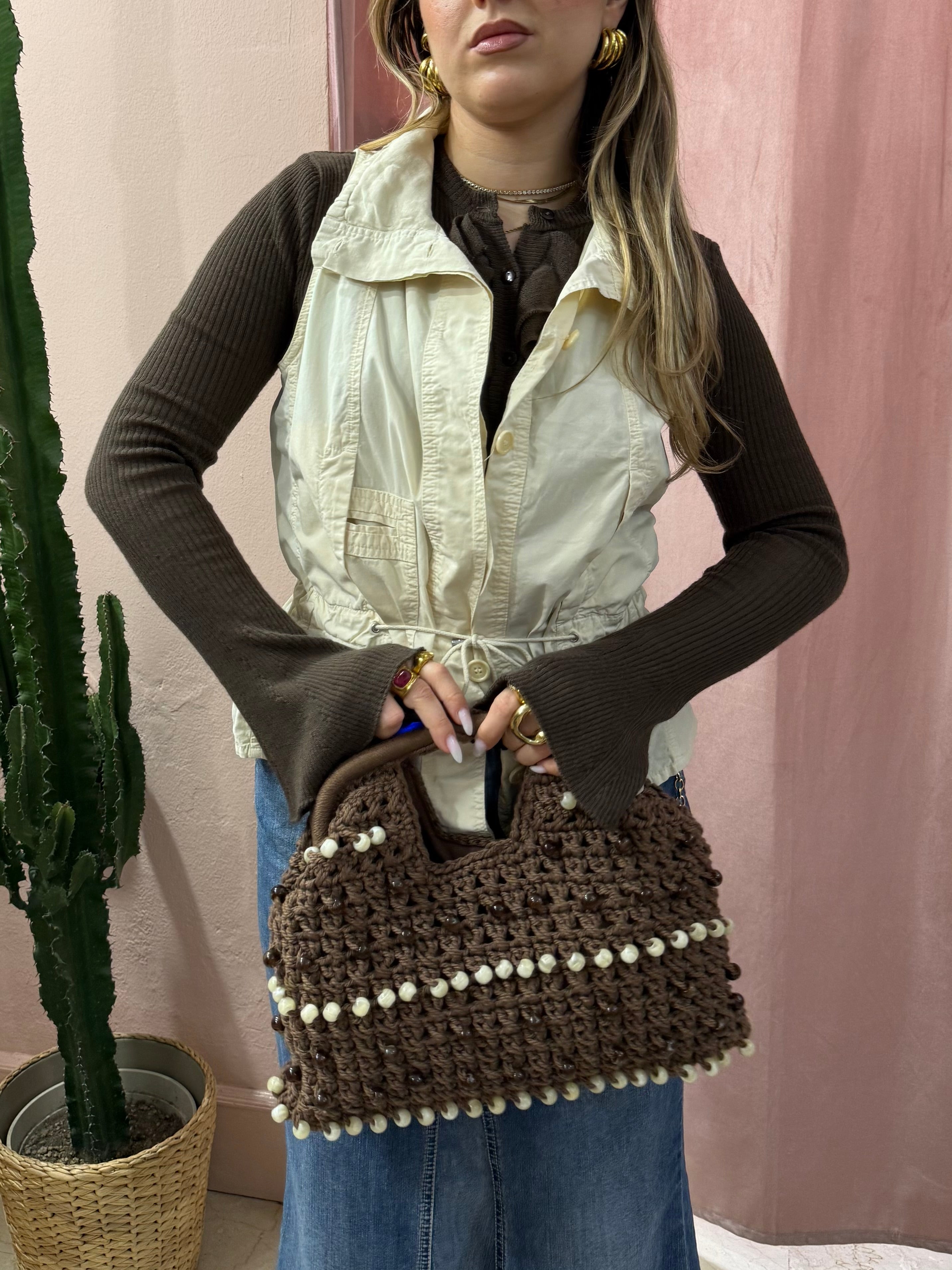 Smanicato Sportmax crema in cotone