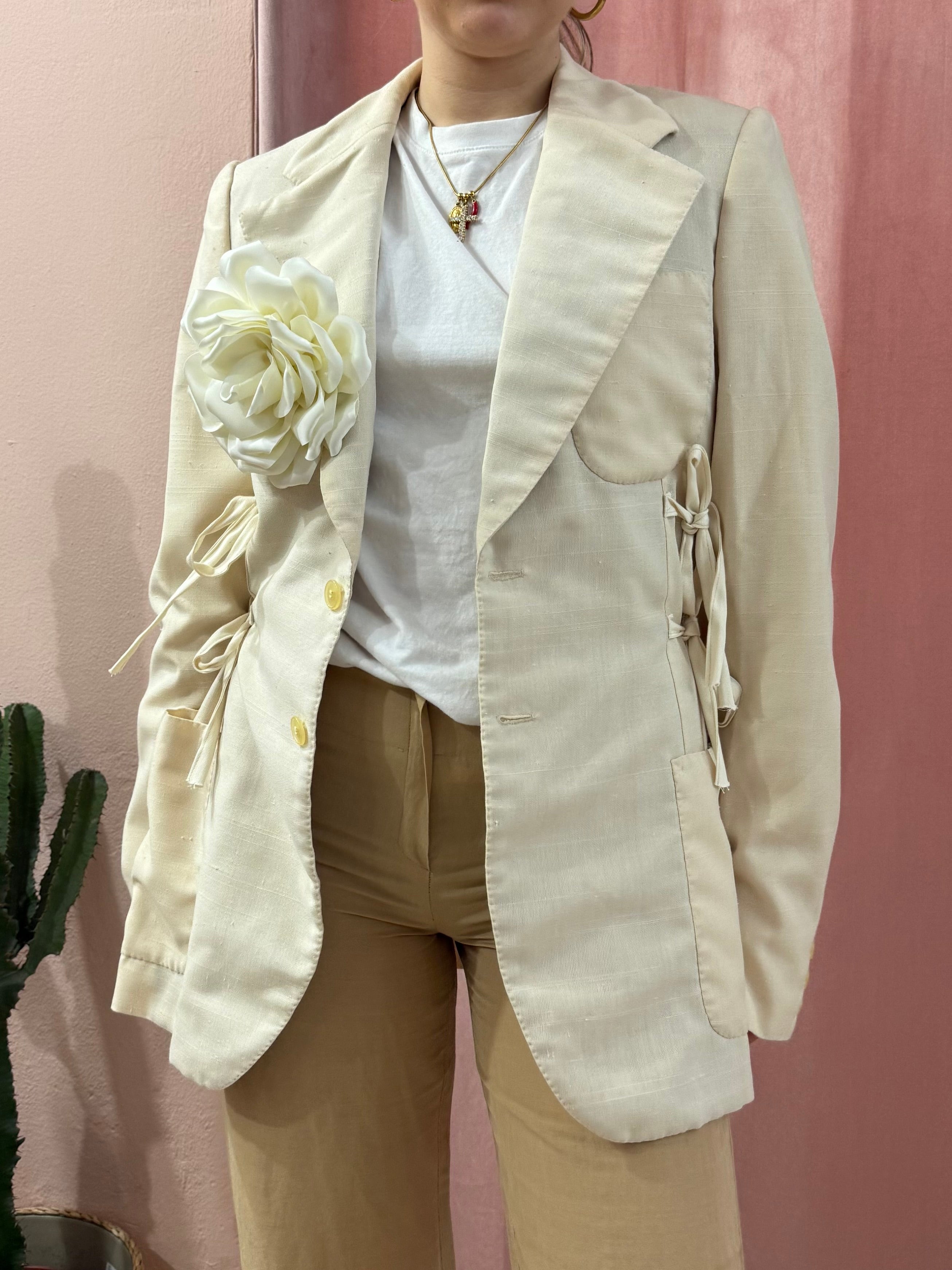 Blazer upcycling fiocchi crema
