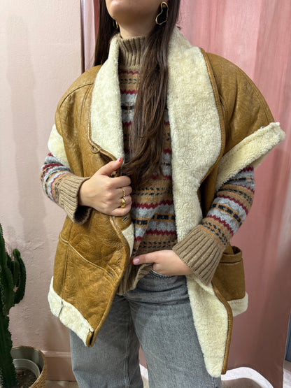 Montone Shearling smanicato