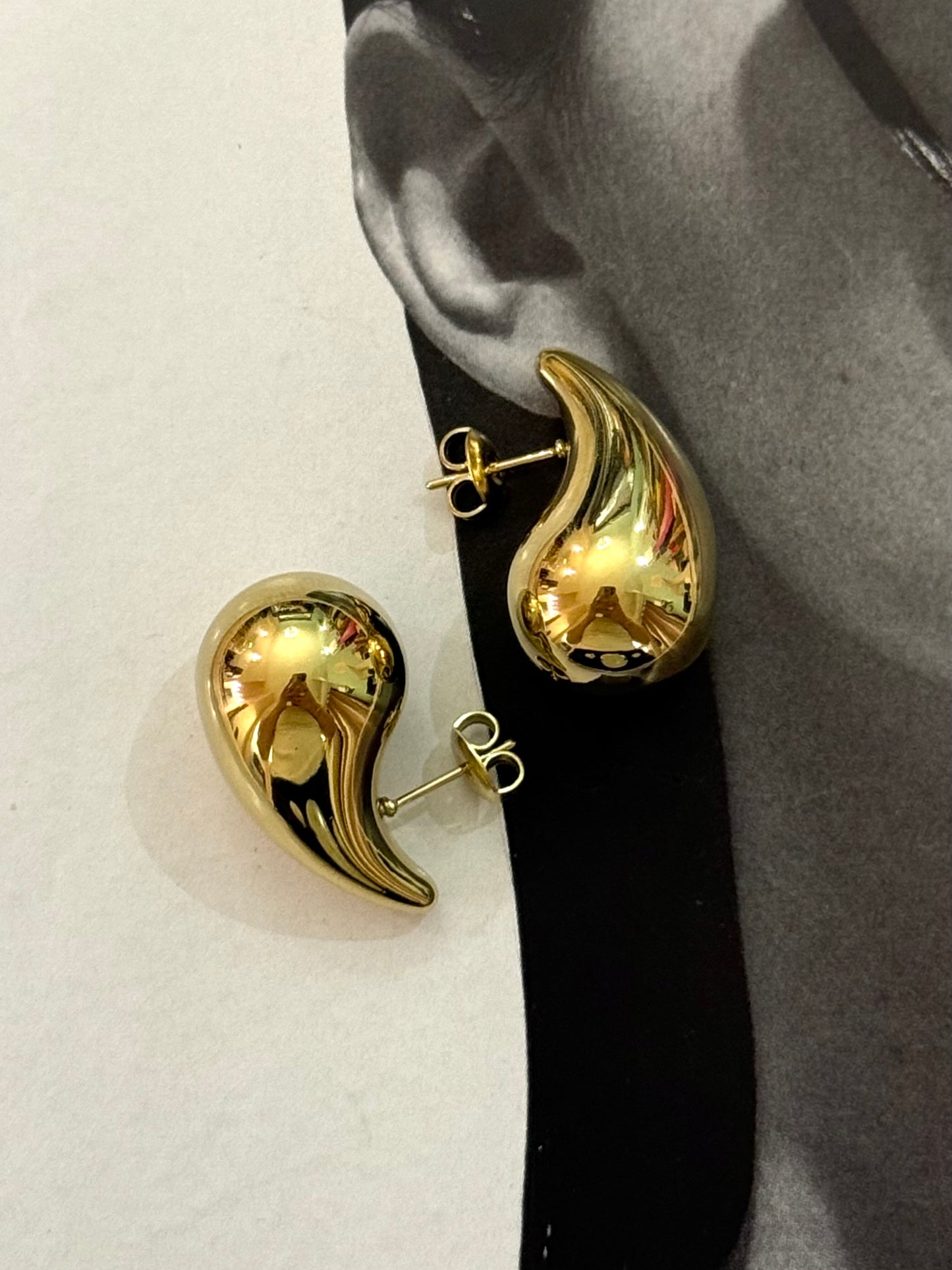 Orecchini a goccia gold/silver