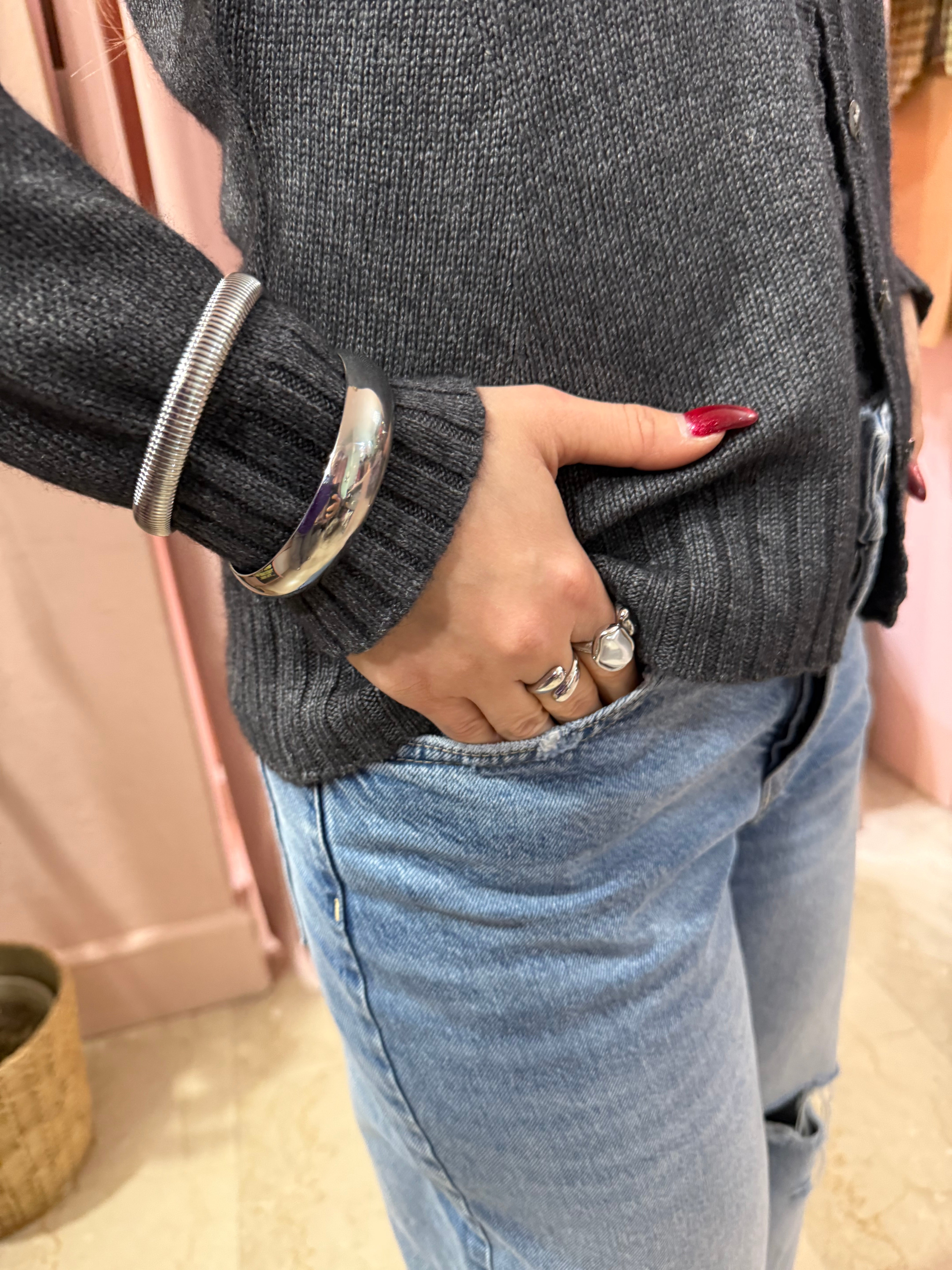Bracciale slim più modelli acciaio inossidabile
