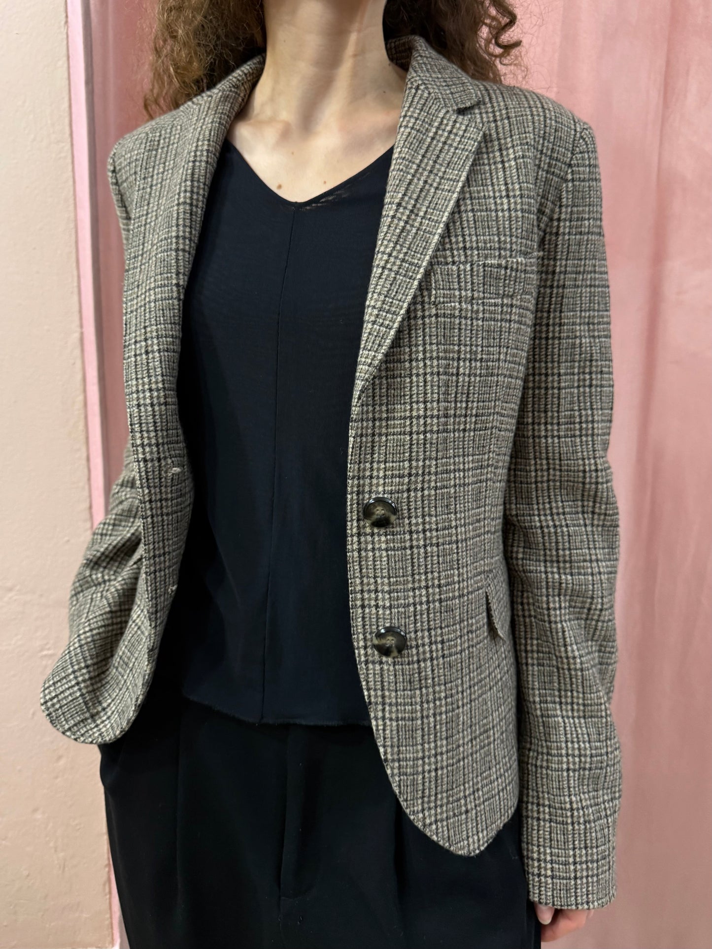 Blazer Iblues principe di Galles con toppe scamosciate