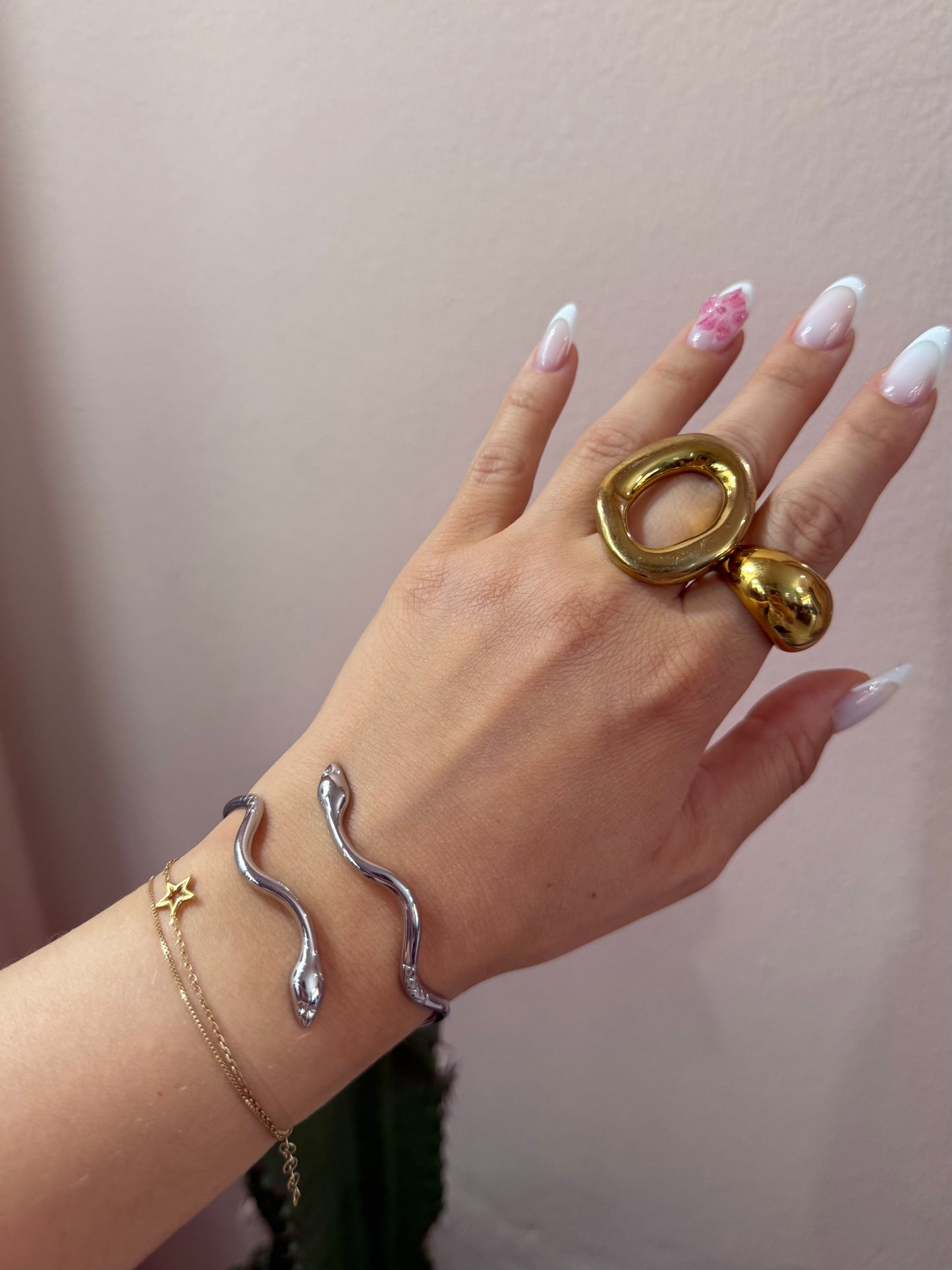 Bracciale snake gold/ silver