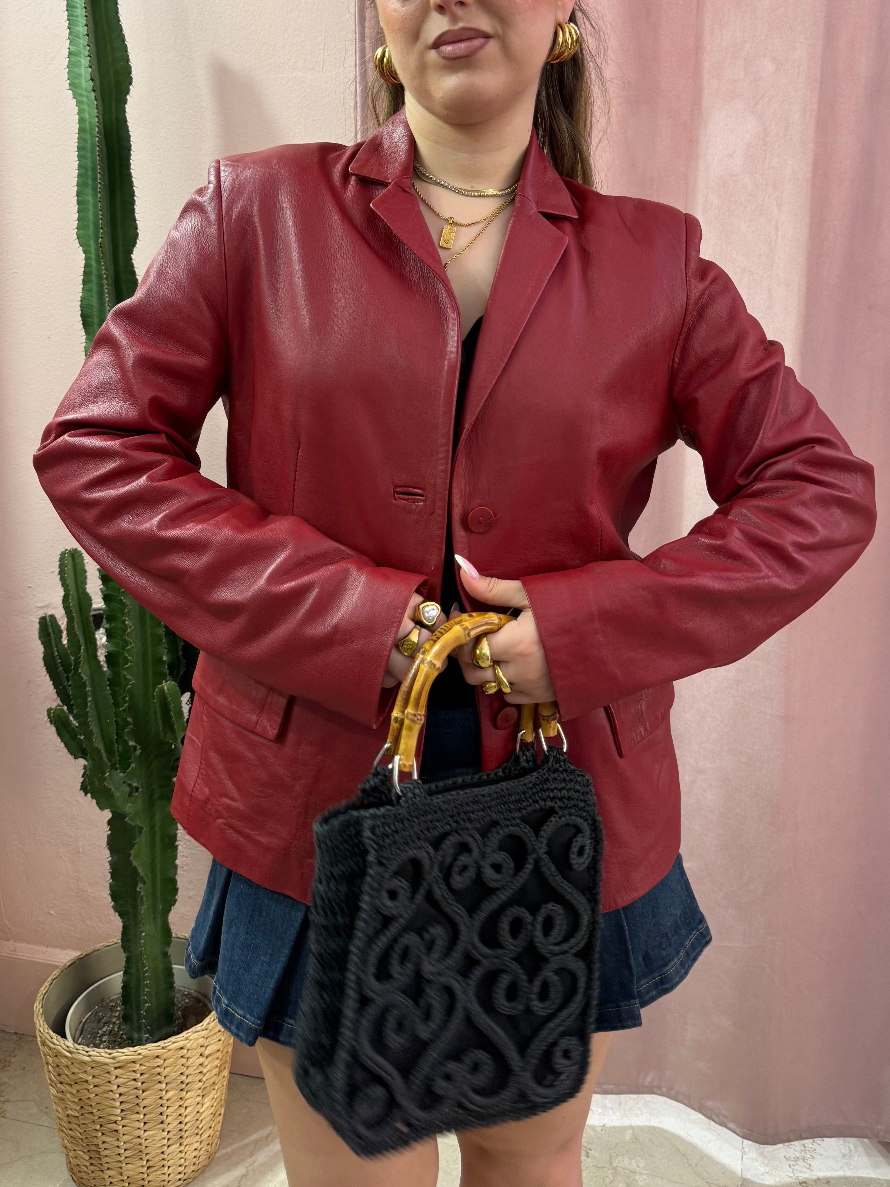Giacca modello blazer rosso