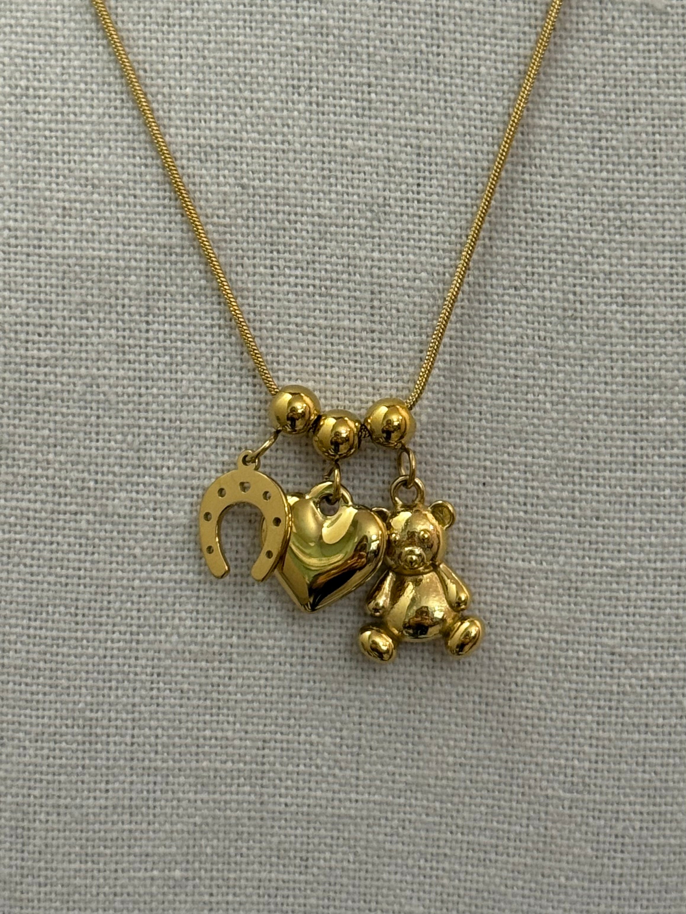 Collana ciondoli gold