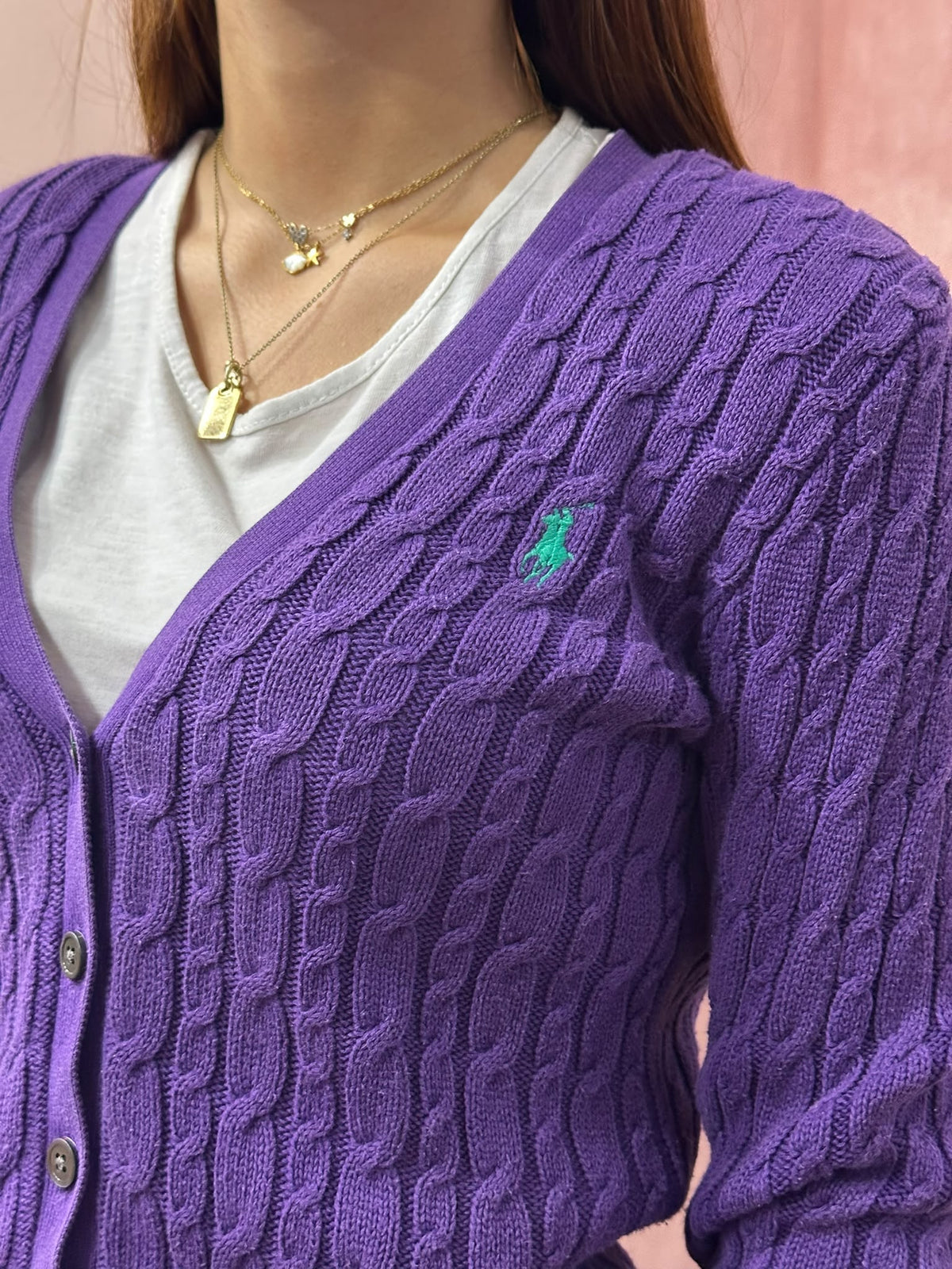 Cardigan Ralph Lauren viola