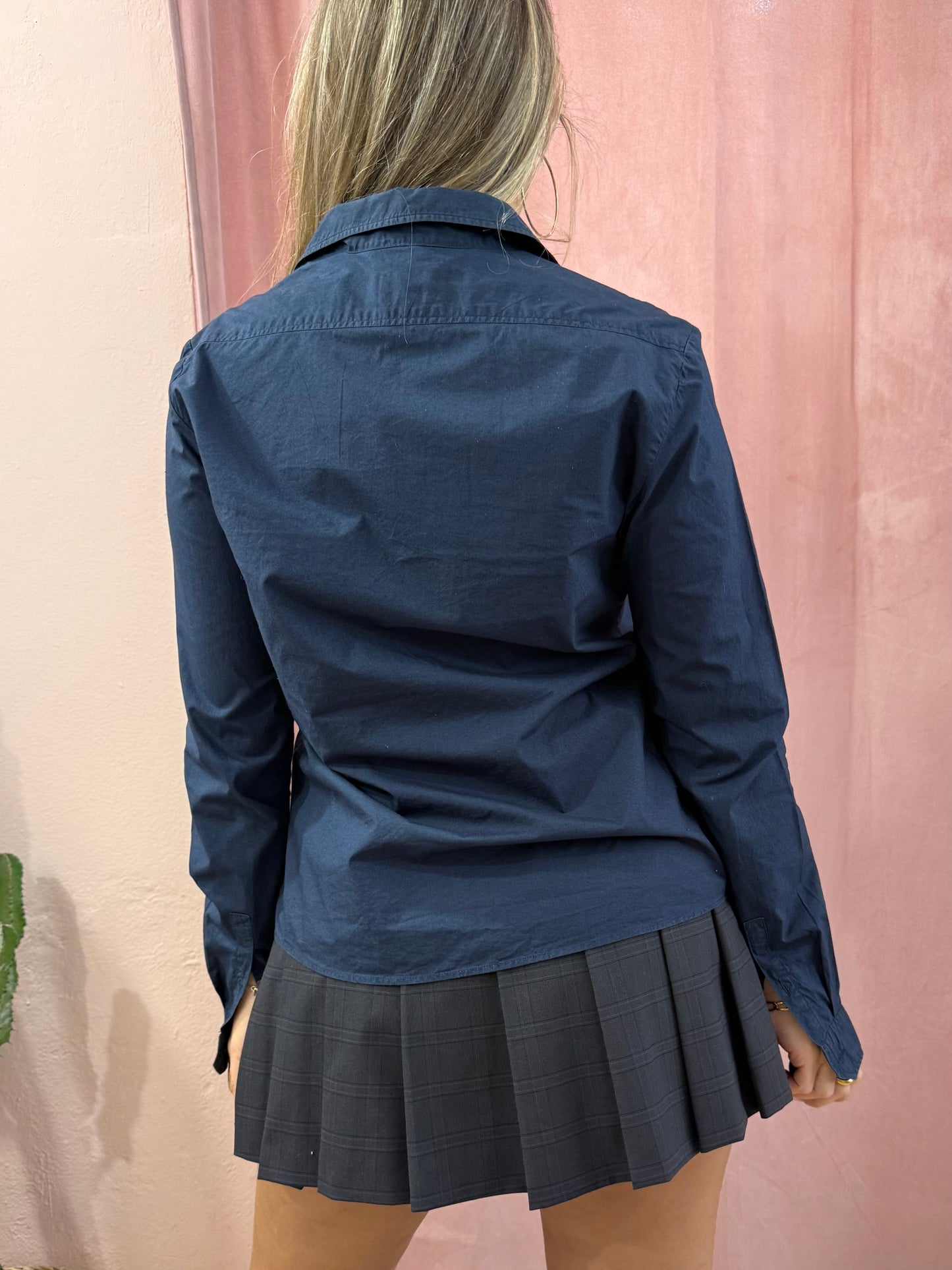 Camicia Lacoste blu notte