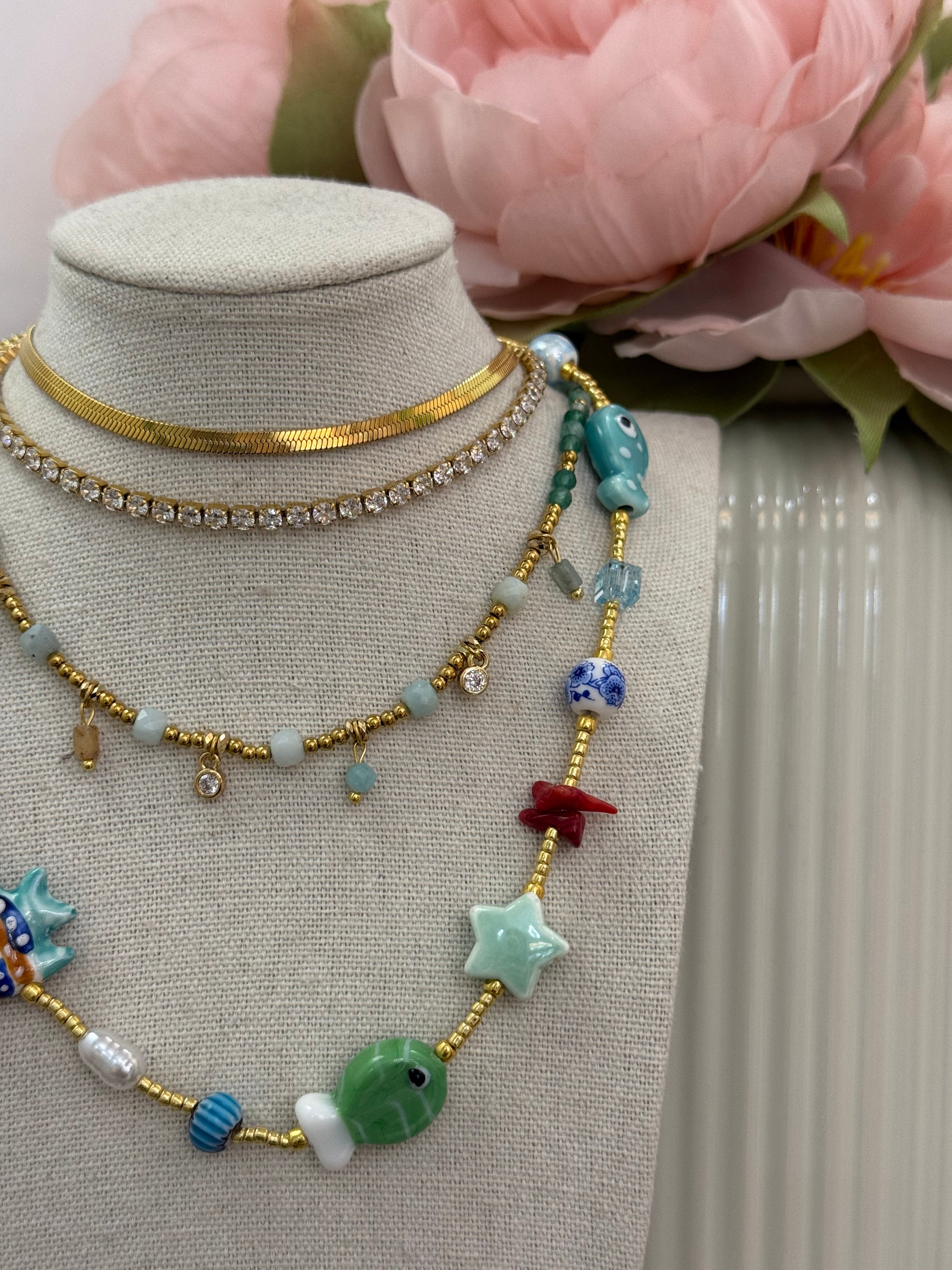 Collana girocollo mediterraneo