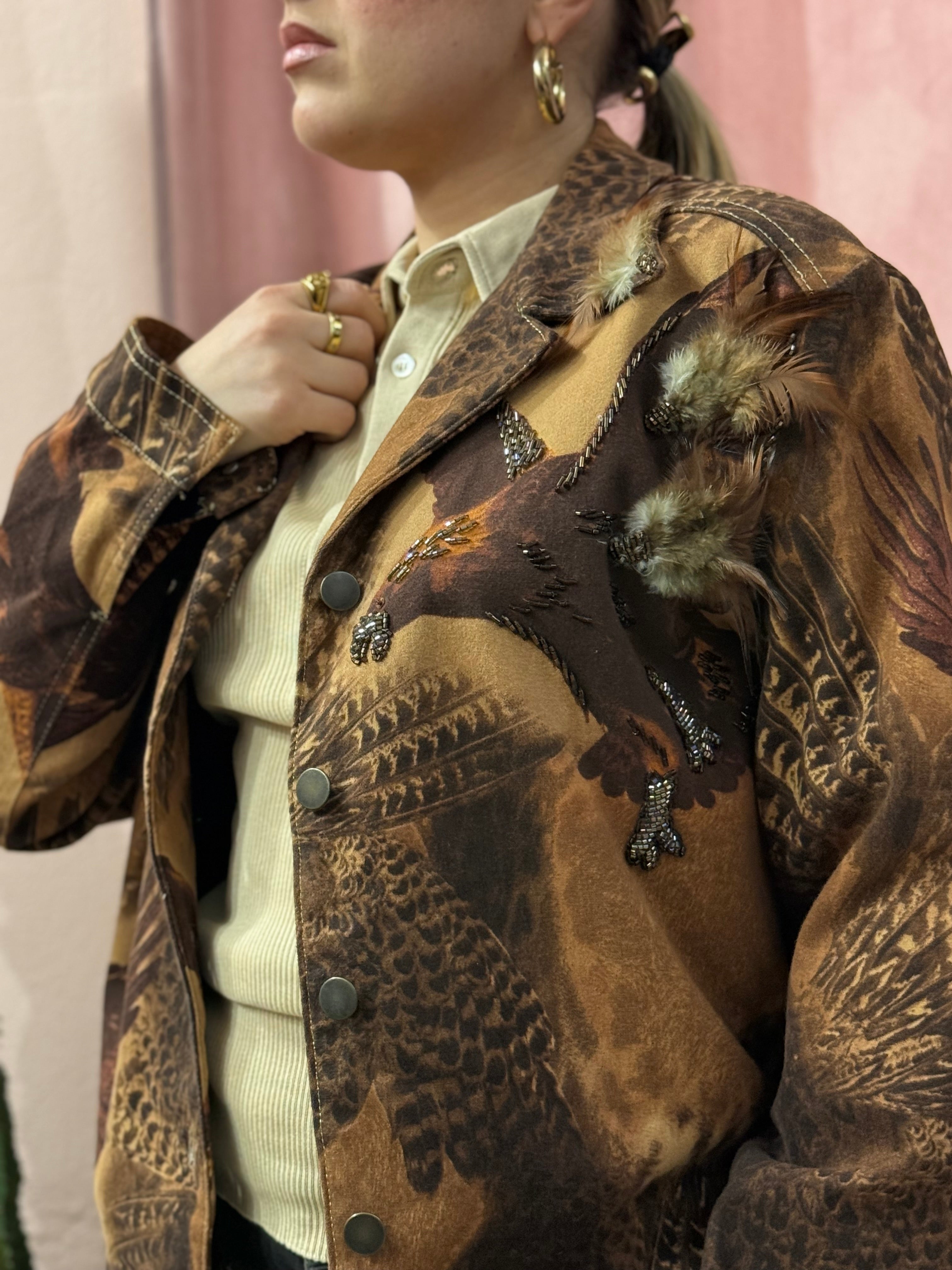 Giacca vintage ricamata