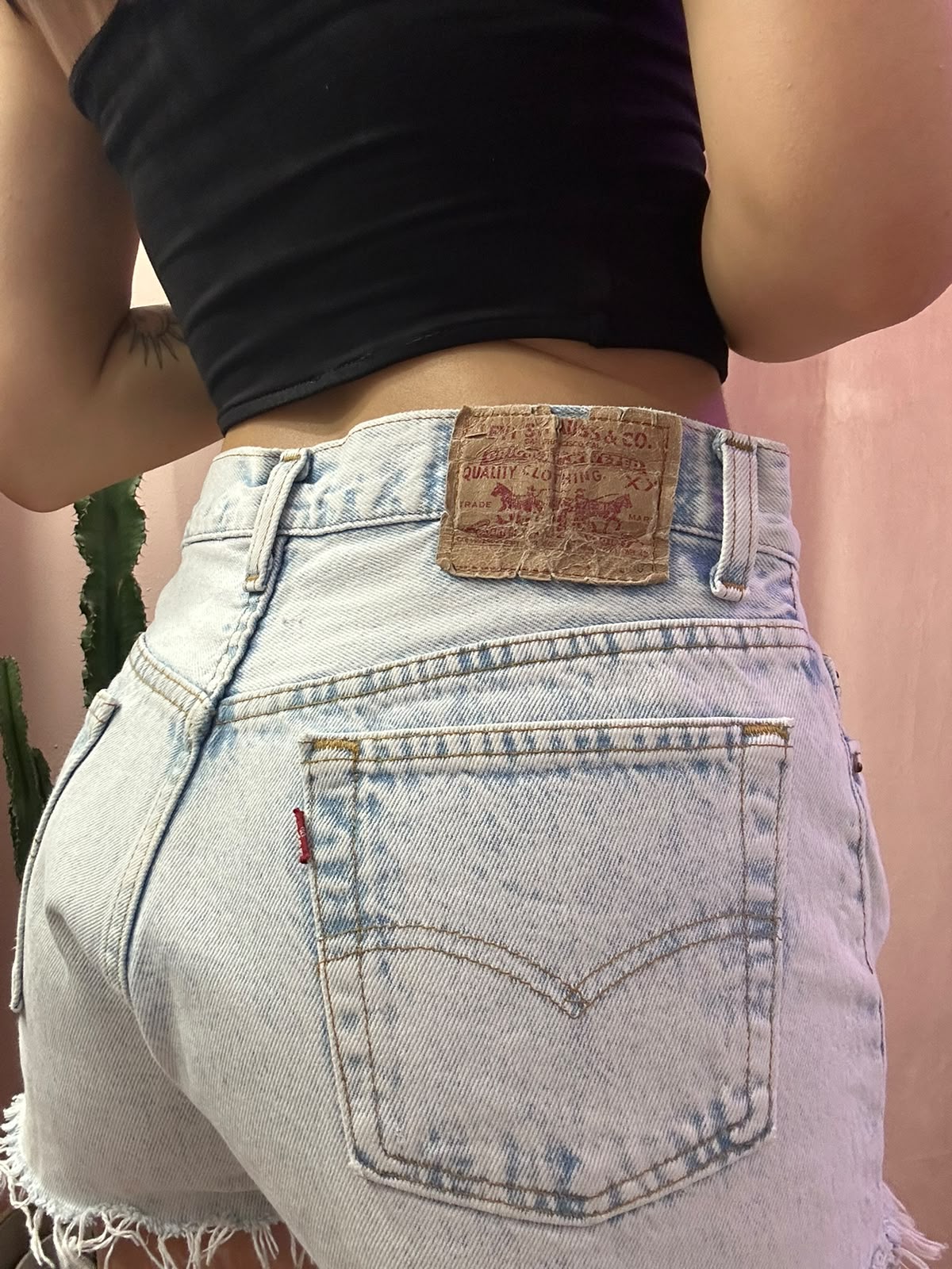 Shorts Levis vintage denim slavato