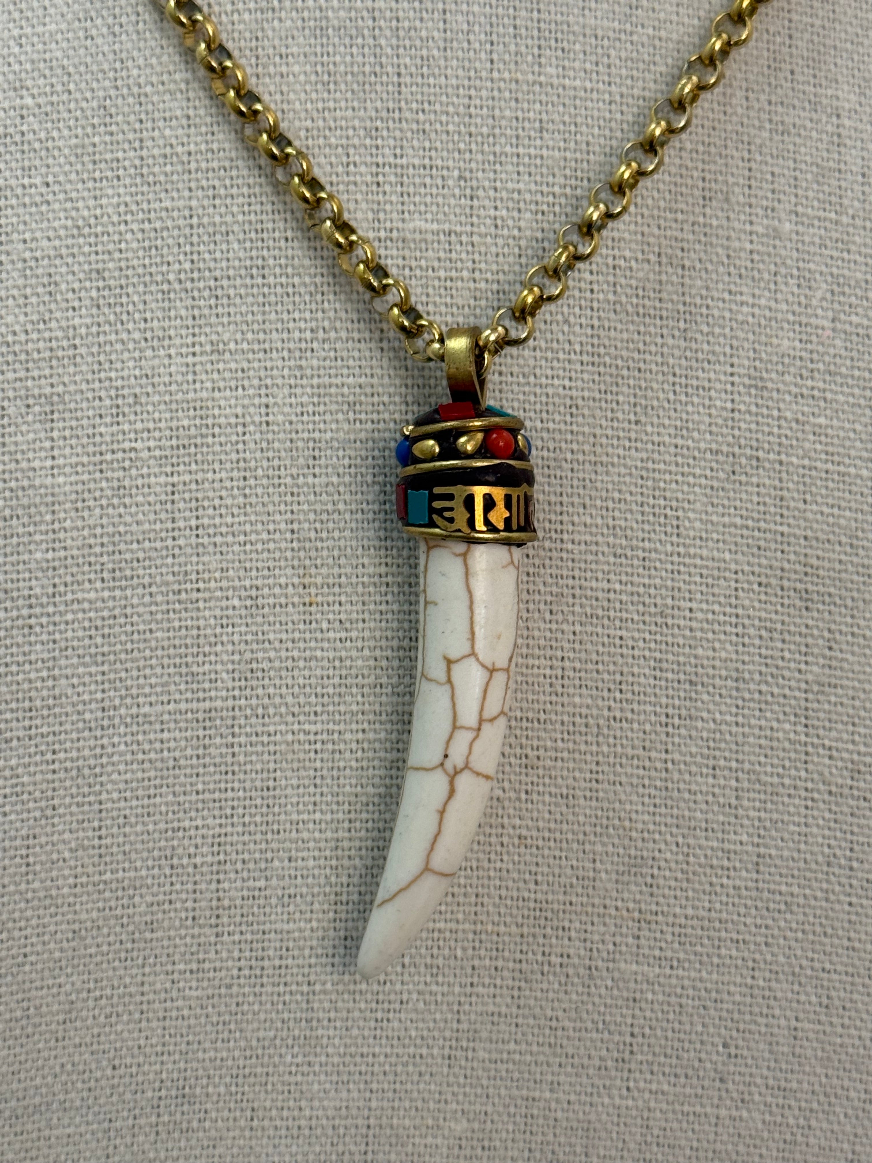 Collana corno vintage